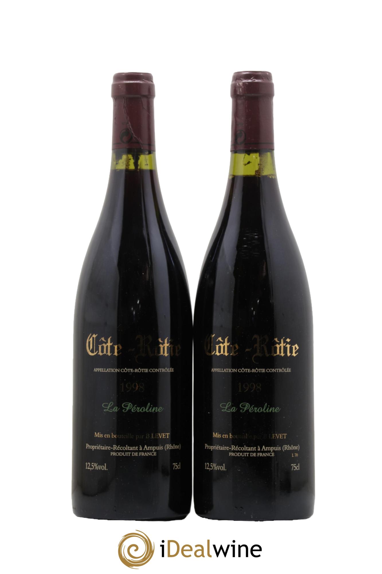 Côte-Rôtie La Péroline Vignobles Levet 1998 - Lot of 2 bottles - 1