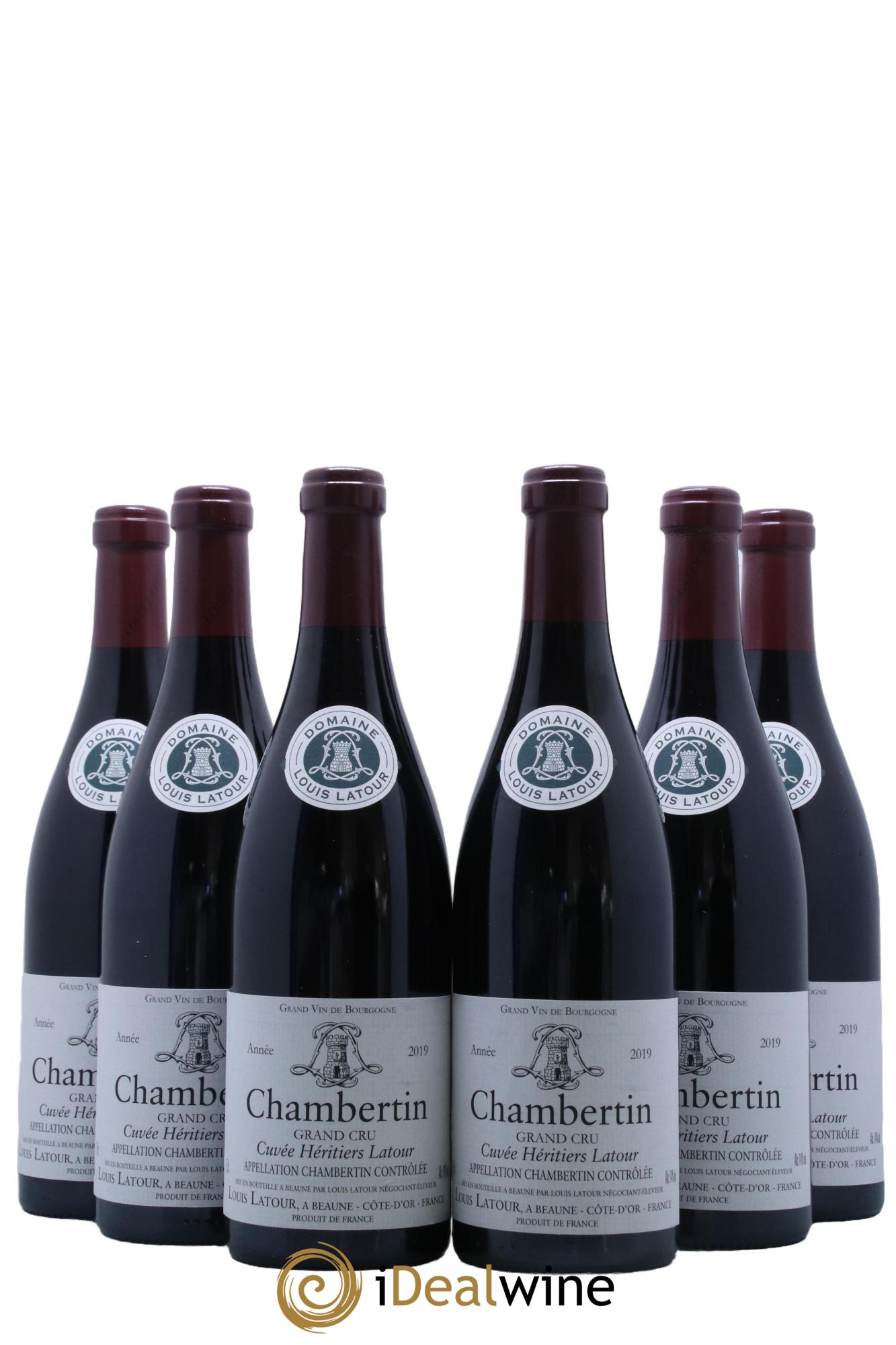 Chambertin Grand Cru Cuvée Héritiers Latour Louis Latour 2019 - Lot de 6 bouteilles - 0