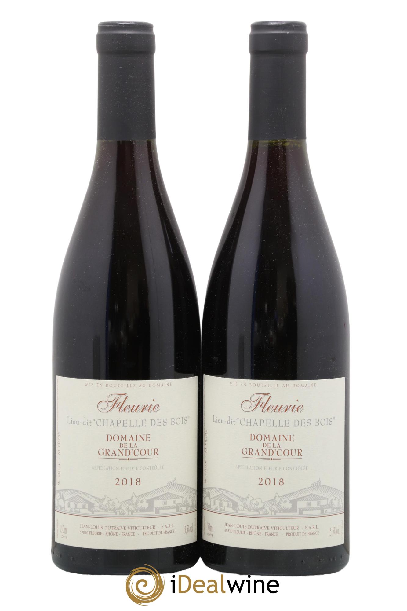 Fleurie Chapelle des bois Grand'cour (Domaine de la) - Jean-Louis Dutraive 2018 - Posten von 2 Flaschen - 0