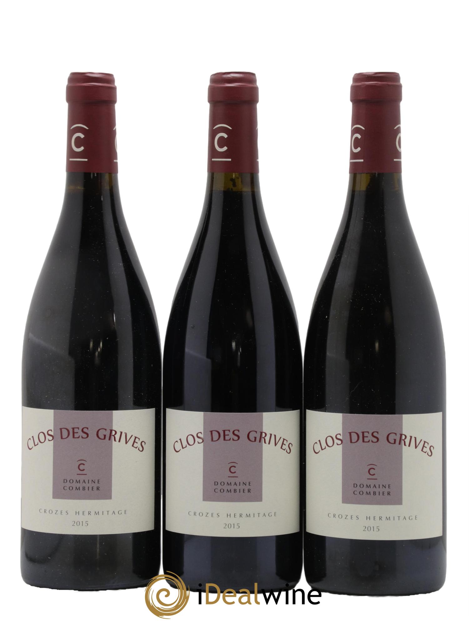 Crozes-Hermitage Clos des Grives Combier 2015 - Lotto di 3 bottiglie - 0