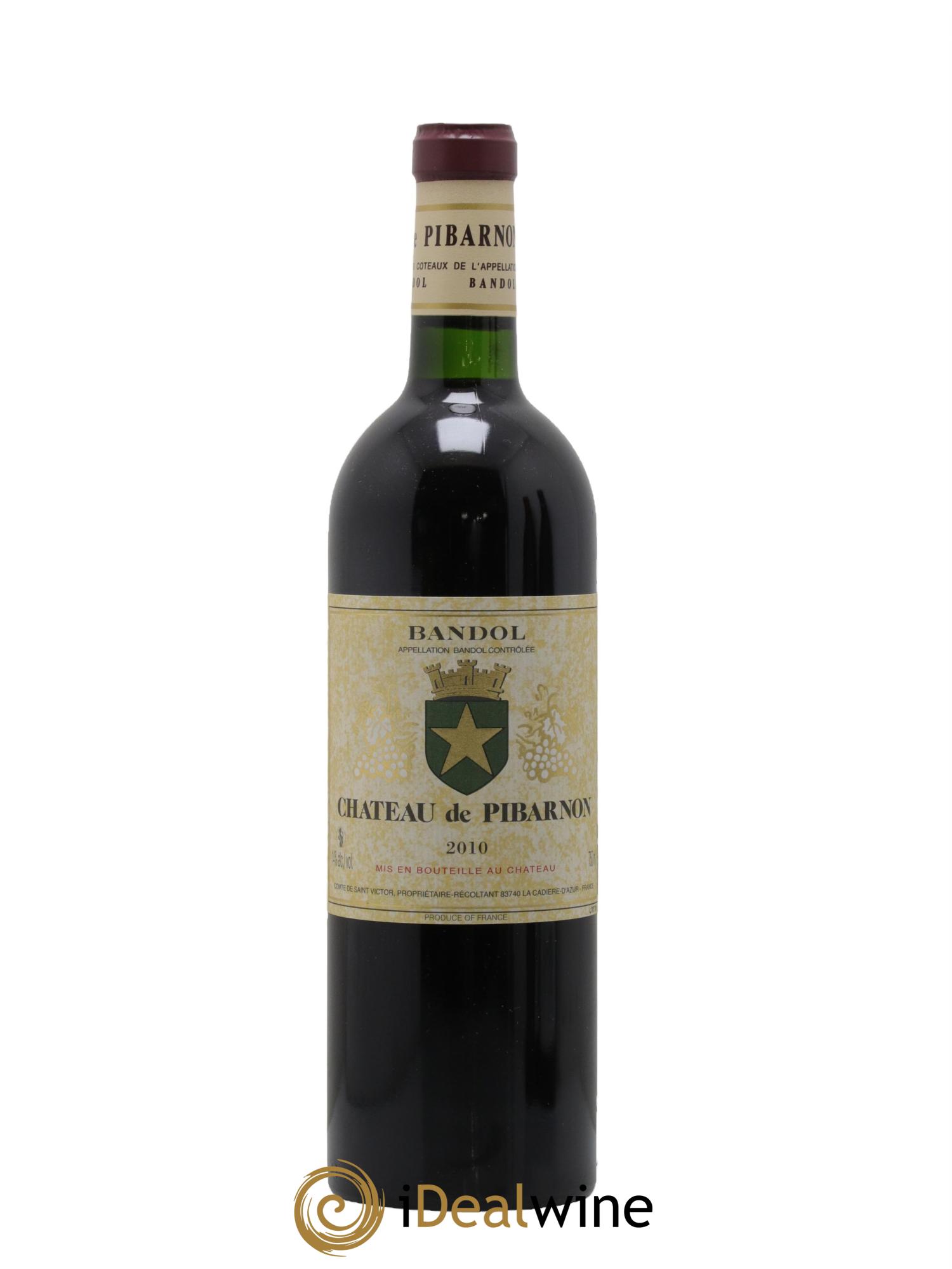 Bandol Château de Pibarnon Comte de Saint-Victor 2010 - Lot de 1 bouteille - 0