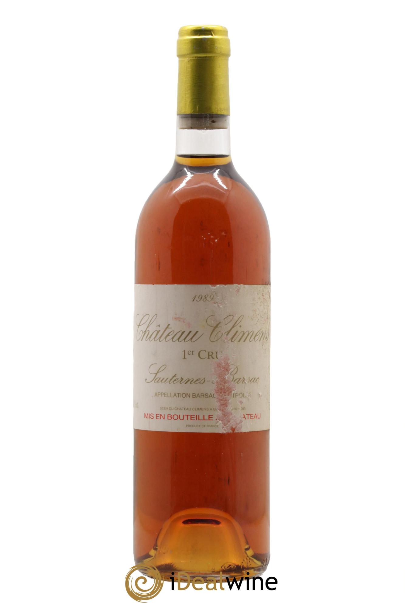 Château Climens 1er Grand Cru Classé 1989 - Lotto di 1 bottiglia - 0