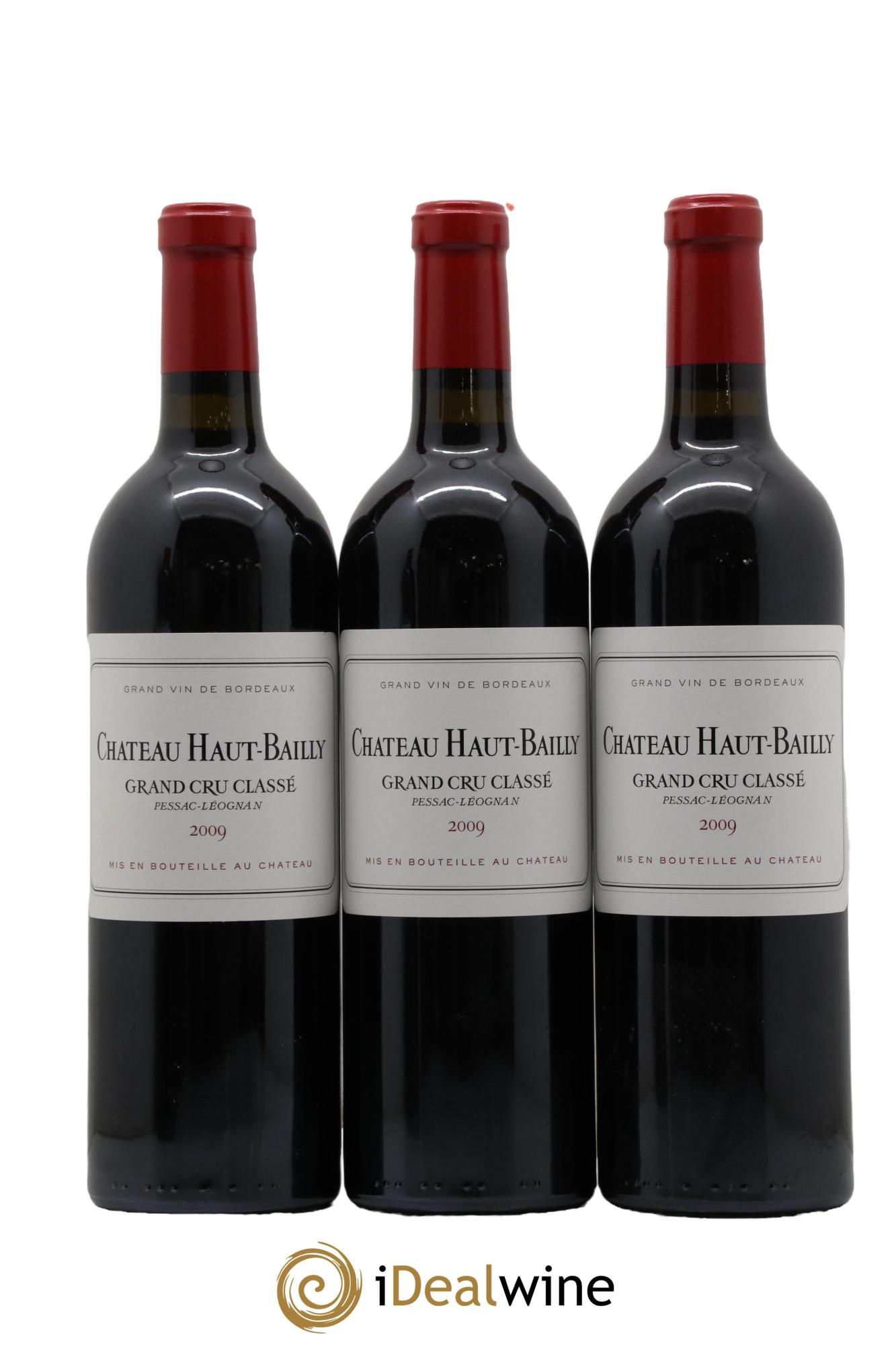 Château Haut-Bailly Cru Classé de Graves 2009 - Lot de 3 bouteilles - 0