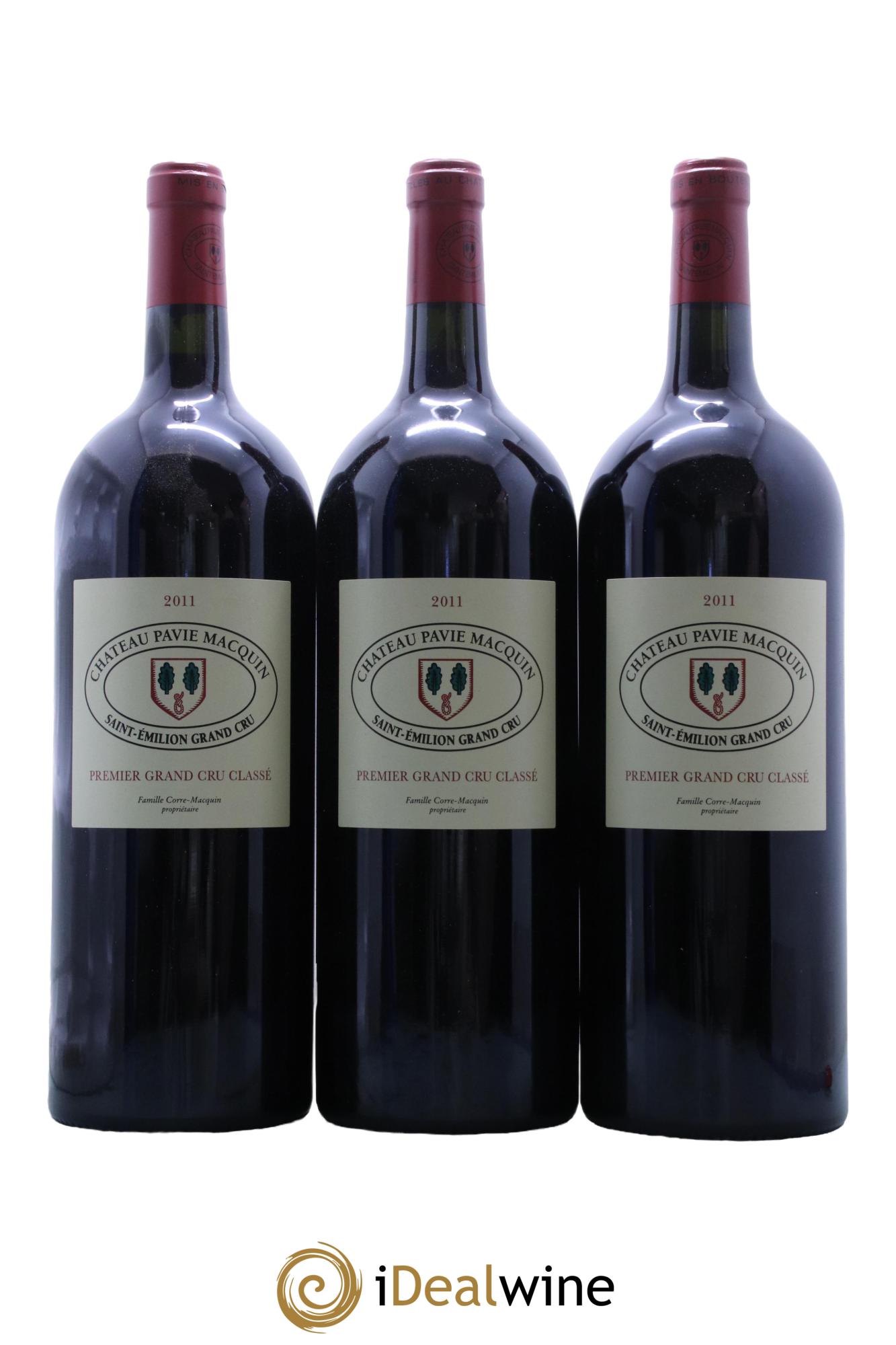 Château Pavie Macquin 1er Grand Cru Classé B  2011 - Lotto di 3 magnum - 0