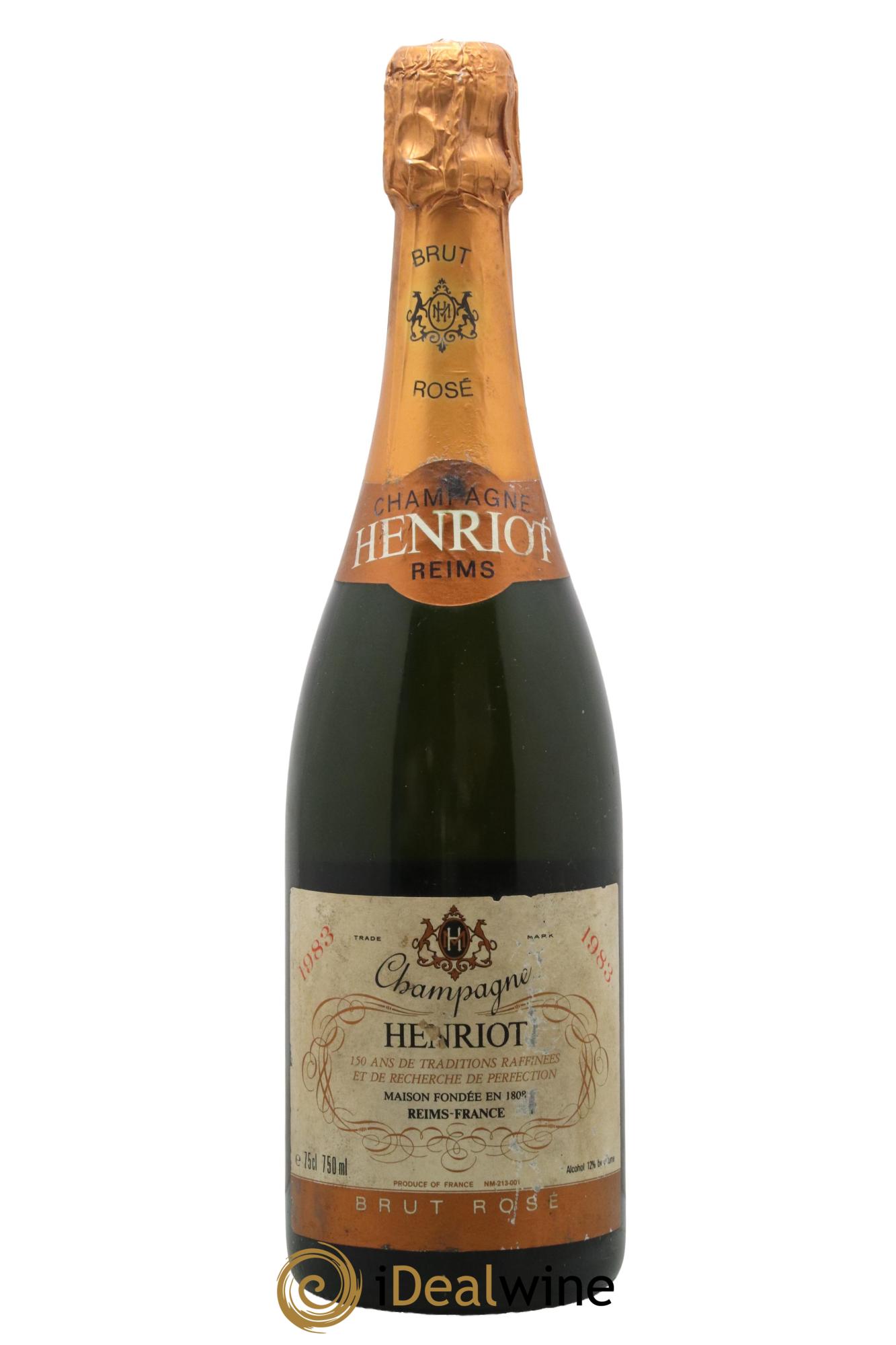 Rosé brut Henriot 1983 - Posten von 1 Flasche - 0