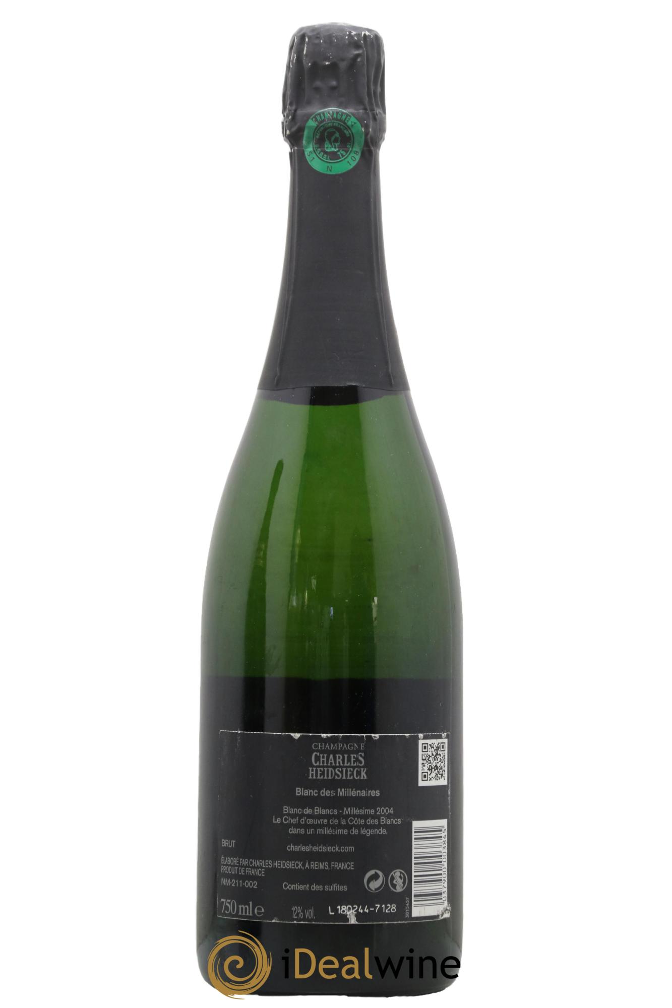 Blanc de Blancs Blanc des Millénaires Brut Charles Heidsieck 2004 - Lotto di 1 bottiglia - 1