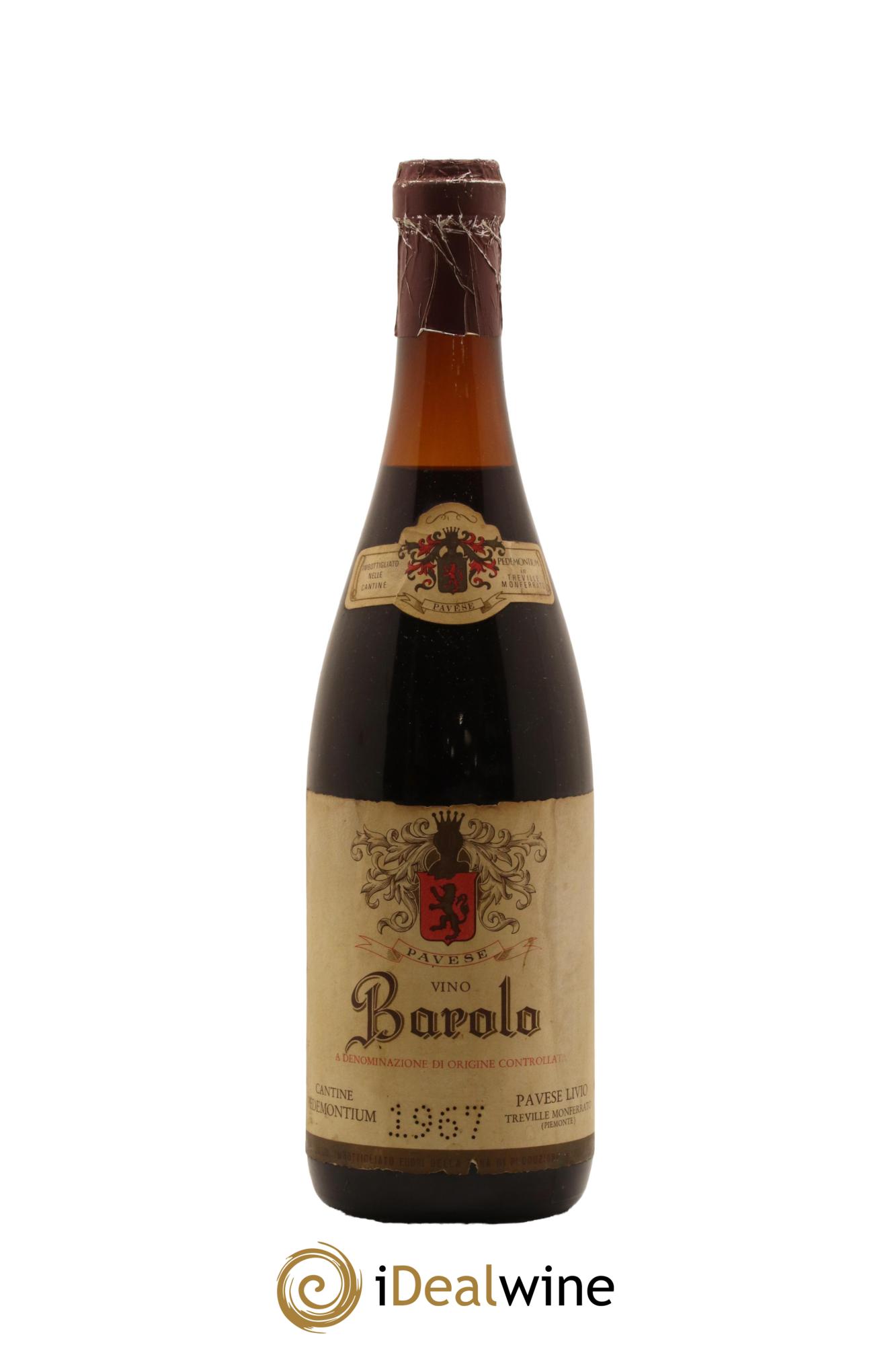 Barolo DOCG Livio Pavese 1967 - Posten von 1 Flasche - 0