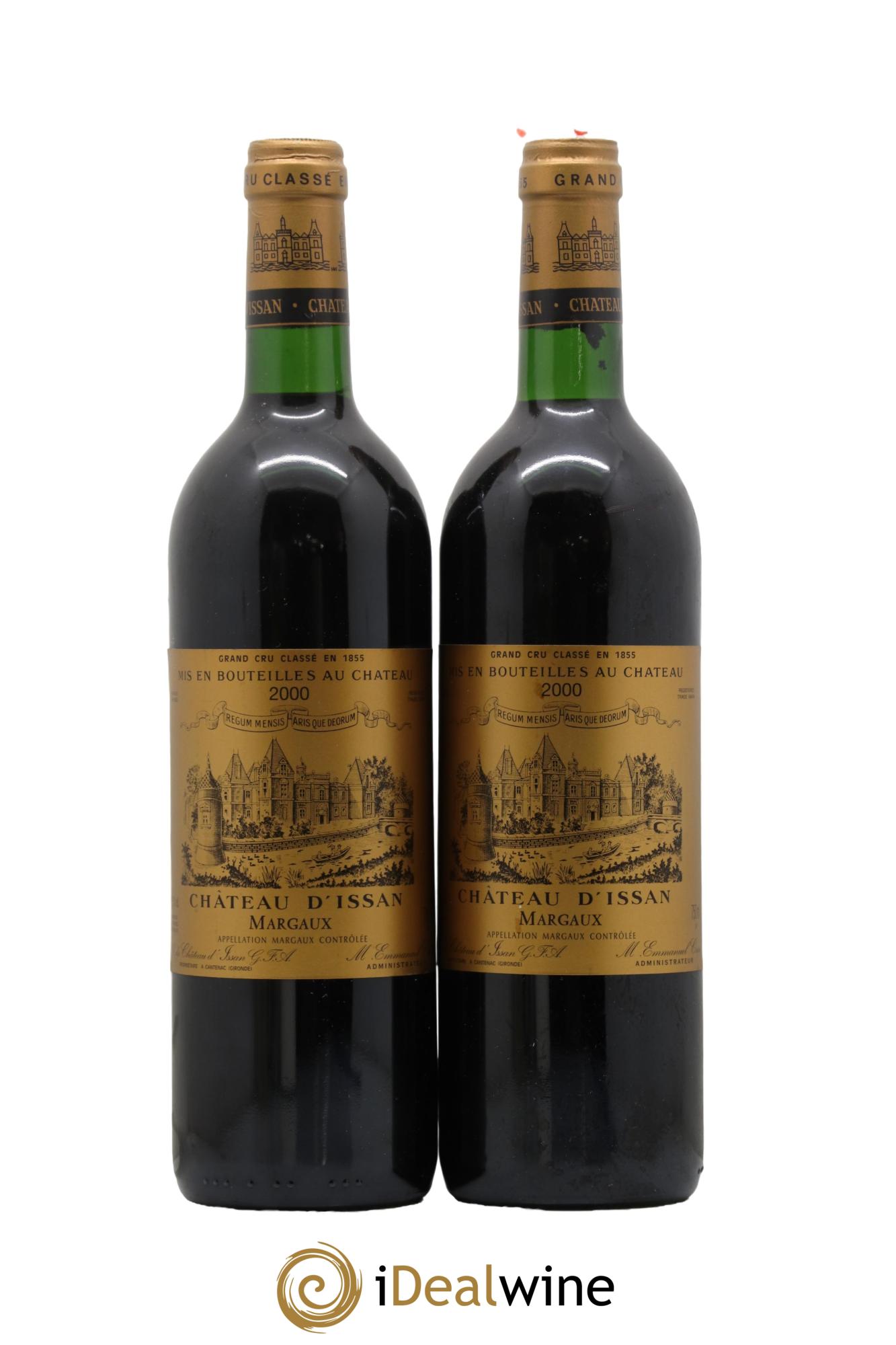 Château d'Issan 3ème Grand Cru Classé  2000 - Lot de 2 bouteilles - 0