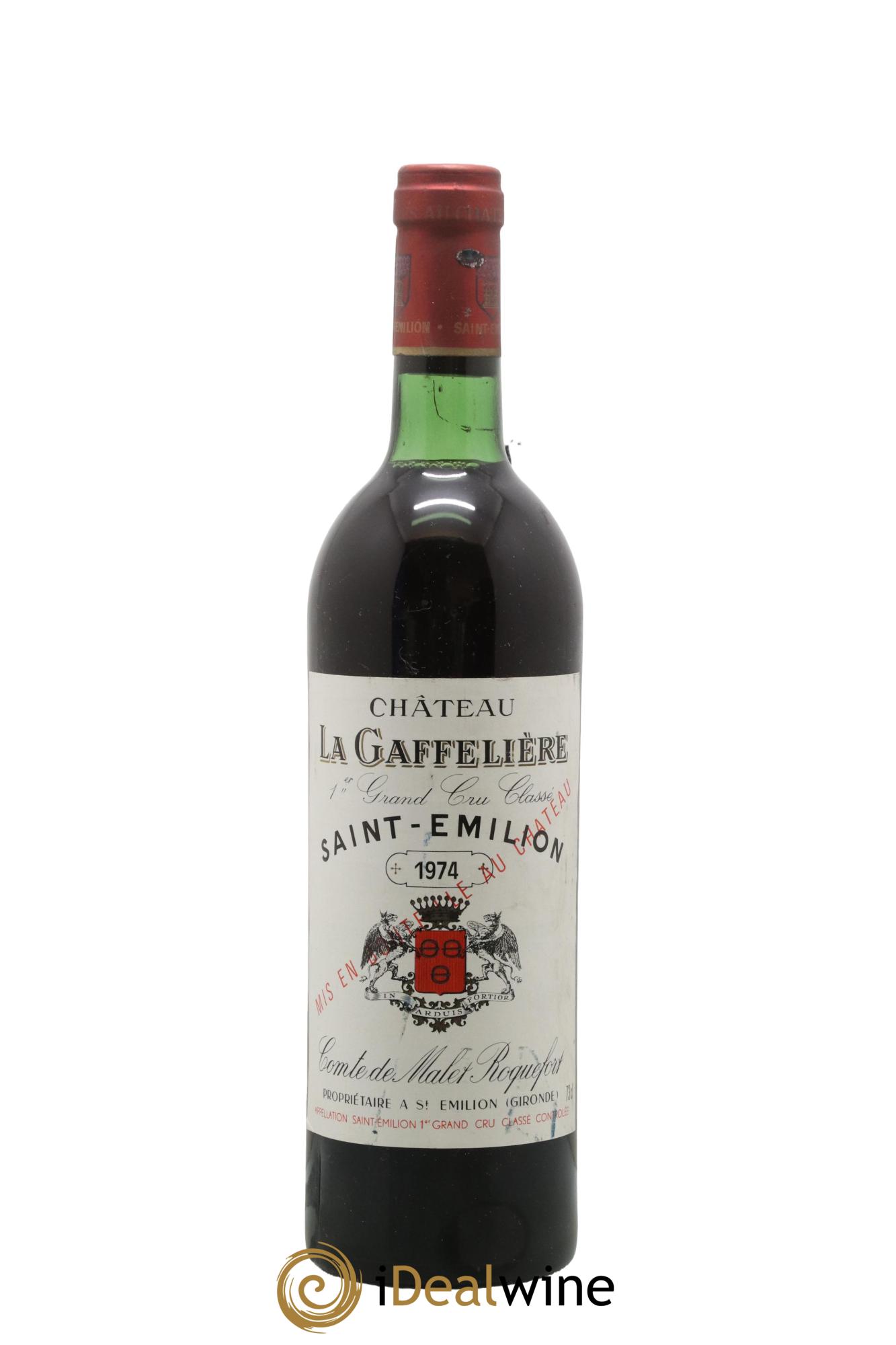 Château la Gaffelière 1er Grand Cru Classé B 1974 - Posten von 1 Flasche - 0