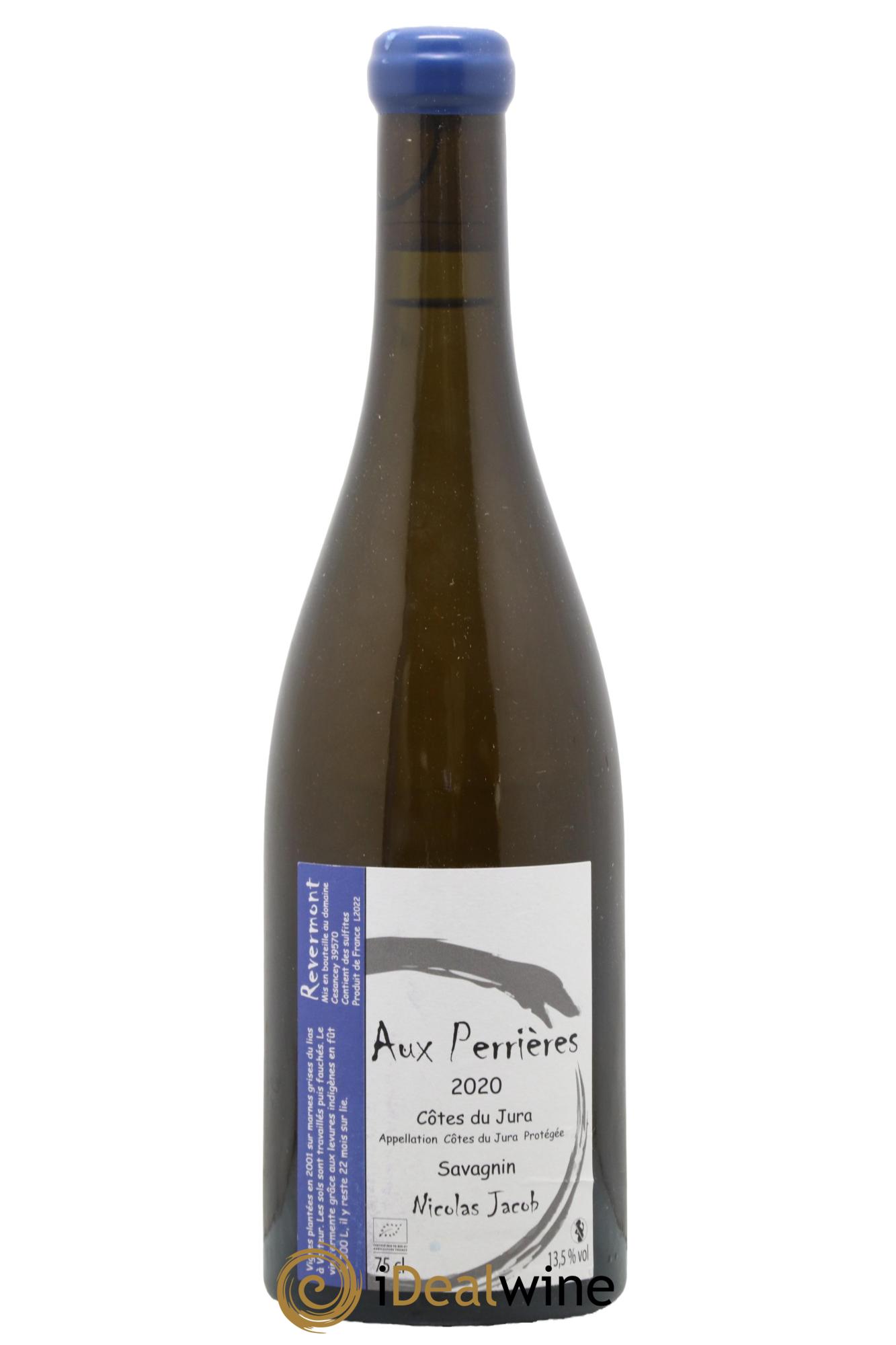 Côtes du Jura Savagnin Aux Perrières Nicolas Jacob  2020 - Lot de 1 bouteille - 0