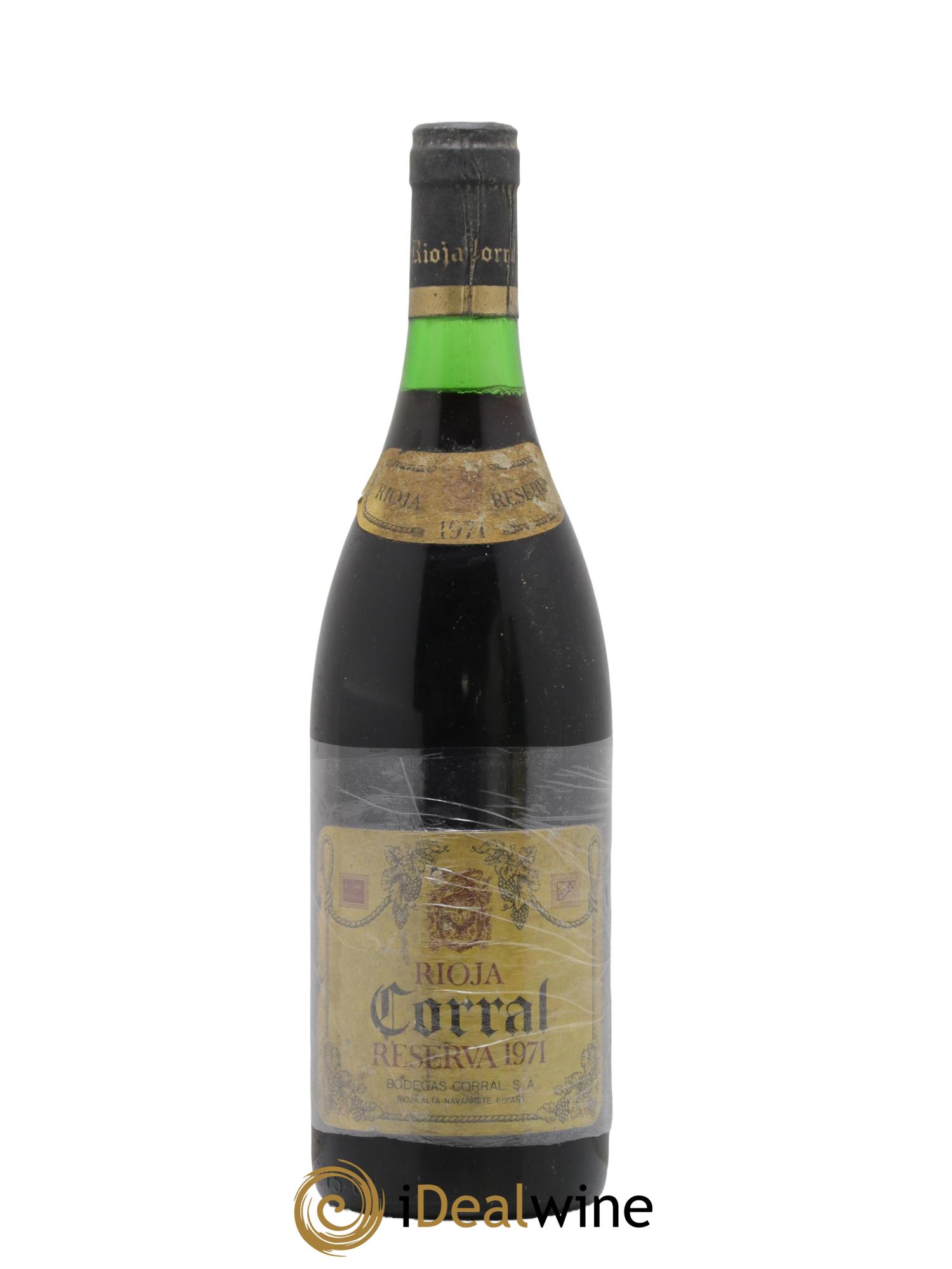 Rioja DOCA Corral Reserva 1971 - Lotto di 1 bottiglia - 0