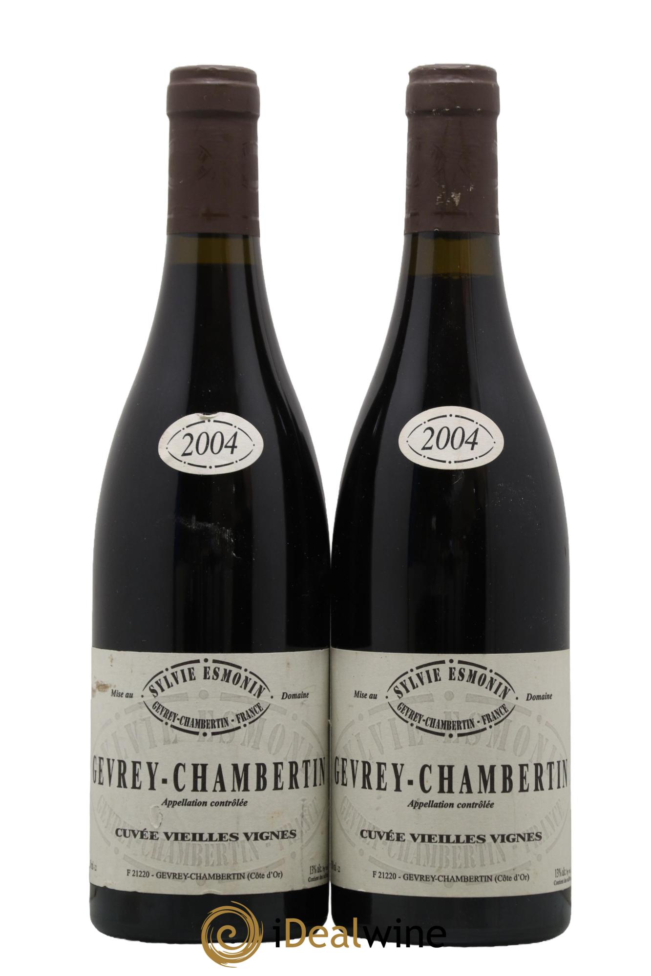 Gevrey-Chambertin Vieilles Vignes Sylvie Esmonin 2004 - Lot de 2 bouteilles - 0