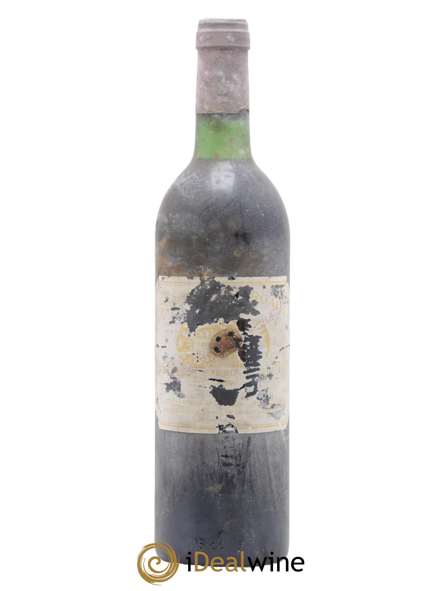 Château Margaux 1er Grand Cru Classé  1980 - Lotto di 1 bottiglia - 0