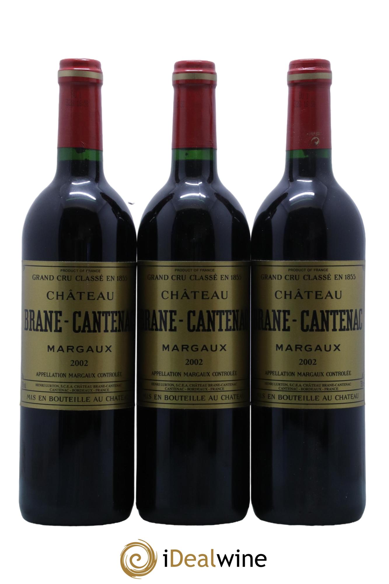 Château Brane Cantenac 2ème Grand Cru Classé  2002 - Lotto di 6 bottiglie - 1