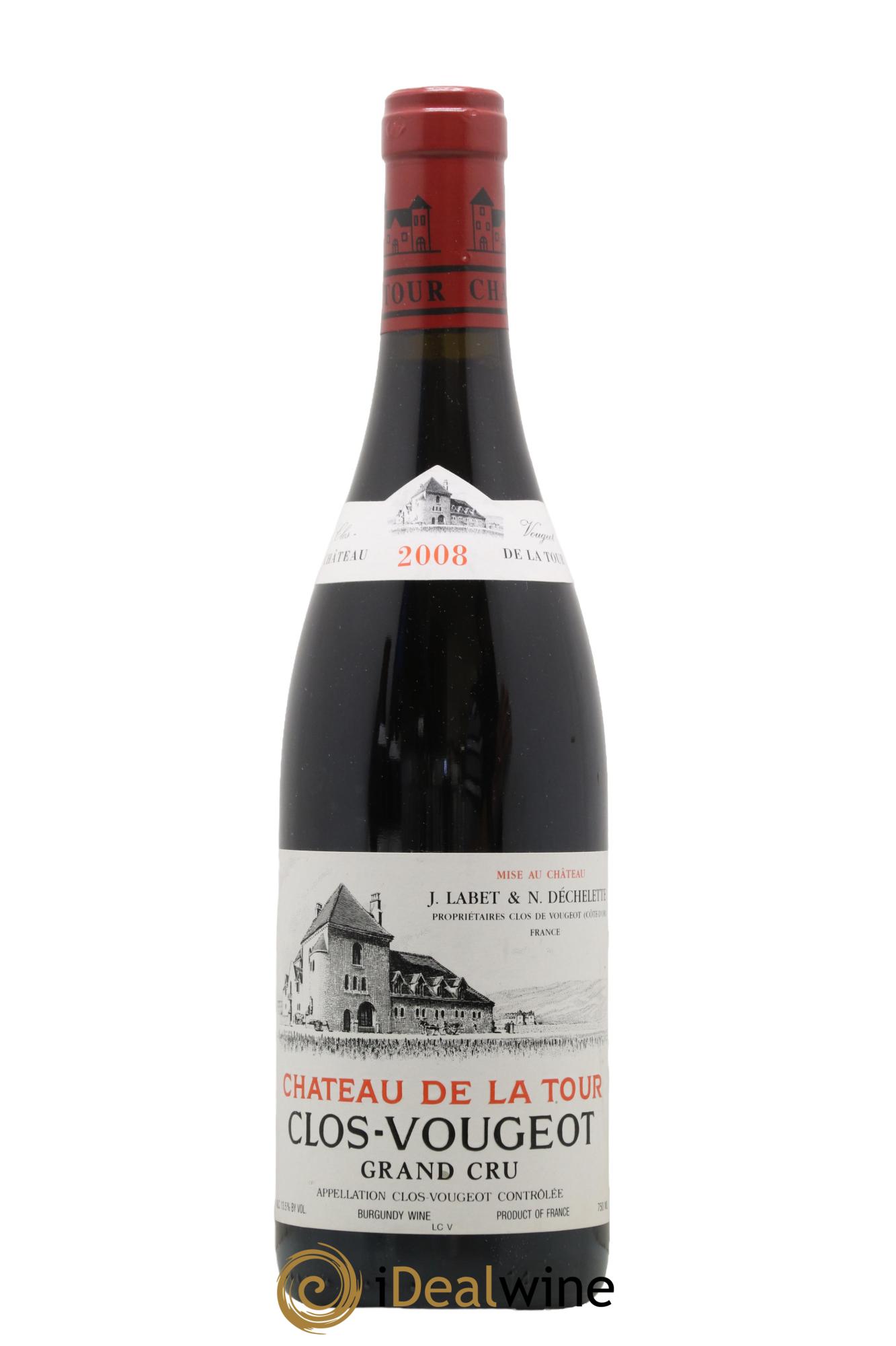 Clos de Vougeot Grand Cru Château de La Tour 2008 - Lotto di 1 bottiglia - 0