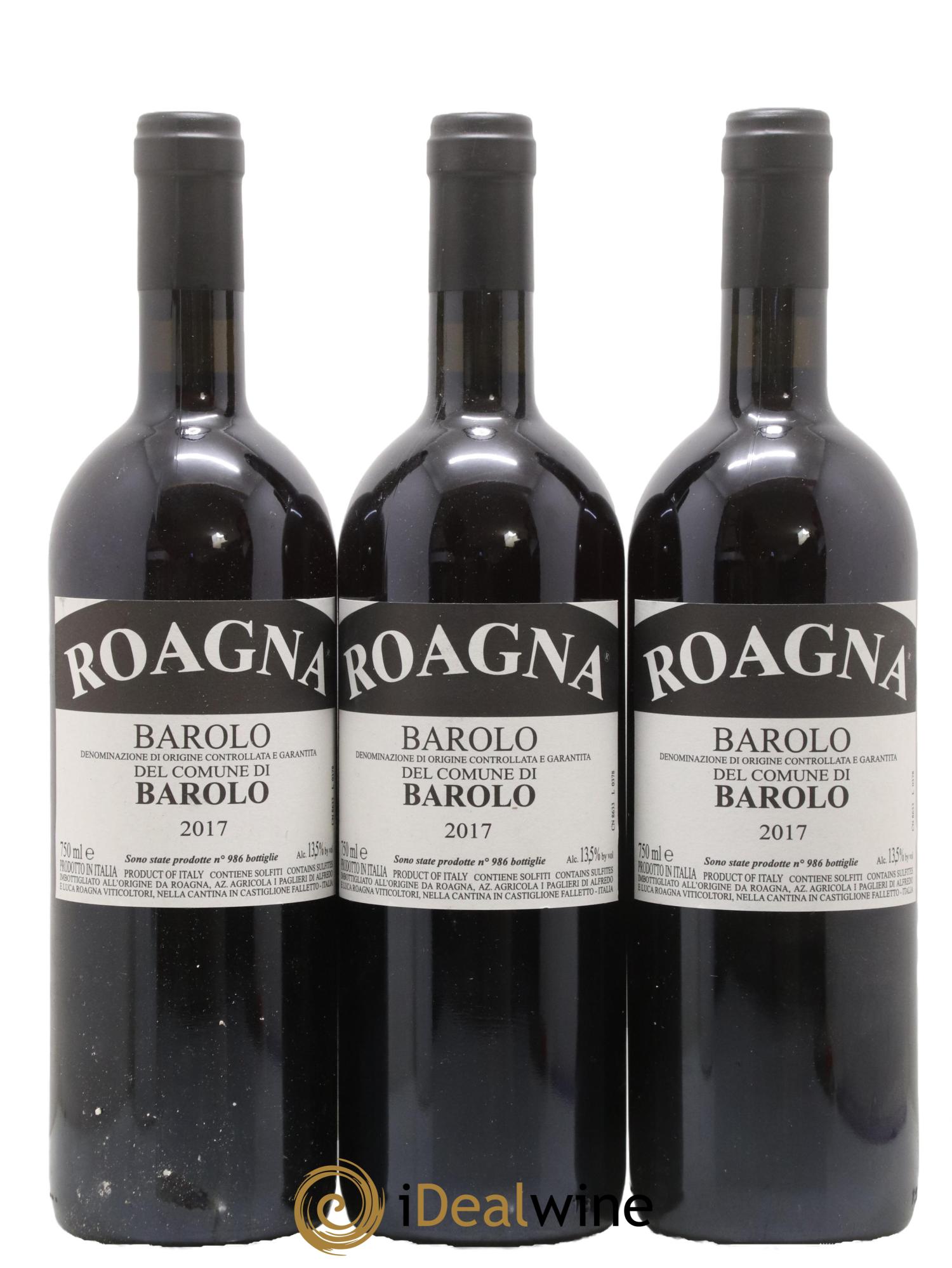 Barolo DOCG Di Barolo Roagna 2017 - Lotto di 3 bottiglie - 0