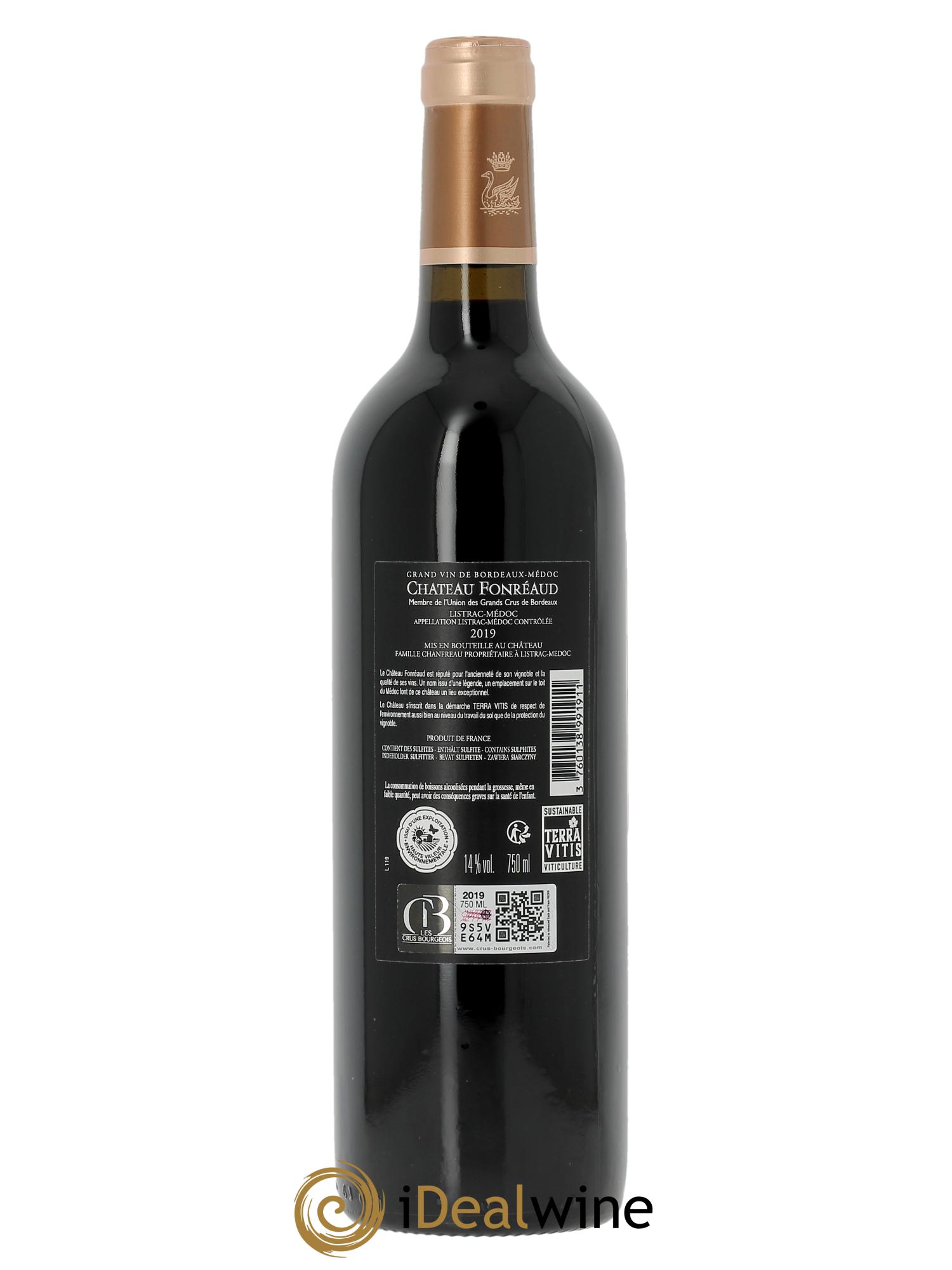 Château Fonréaud Cru Bourgeois  2019 - Posten von 1 Flasche - 1