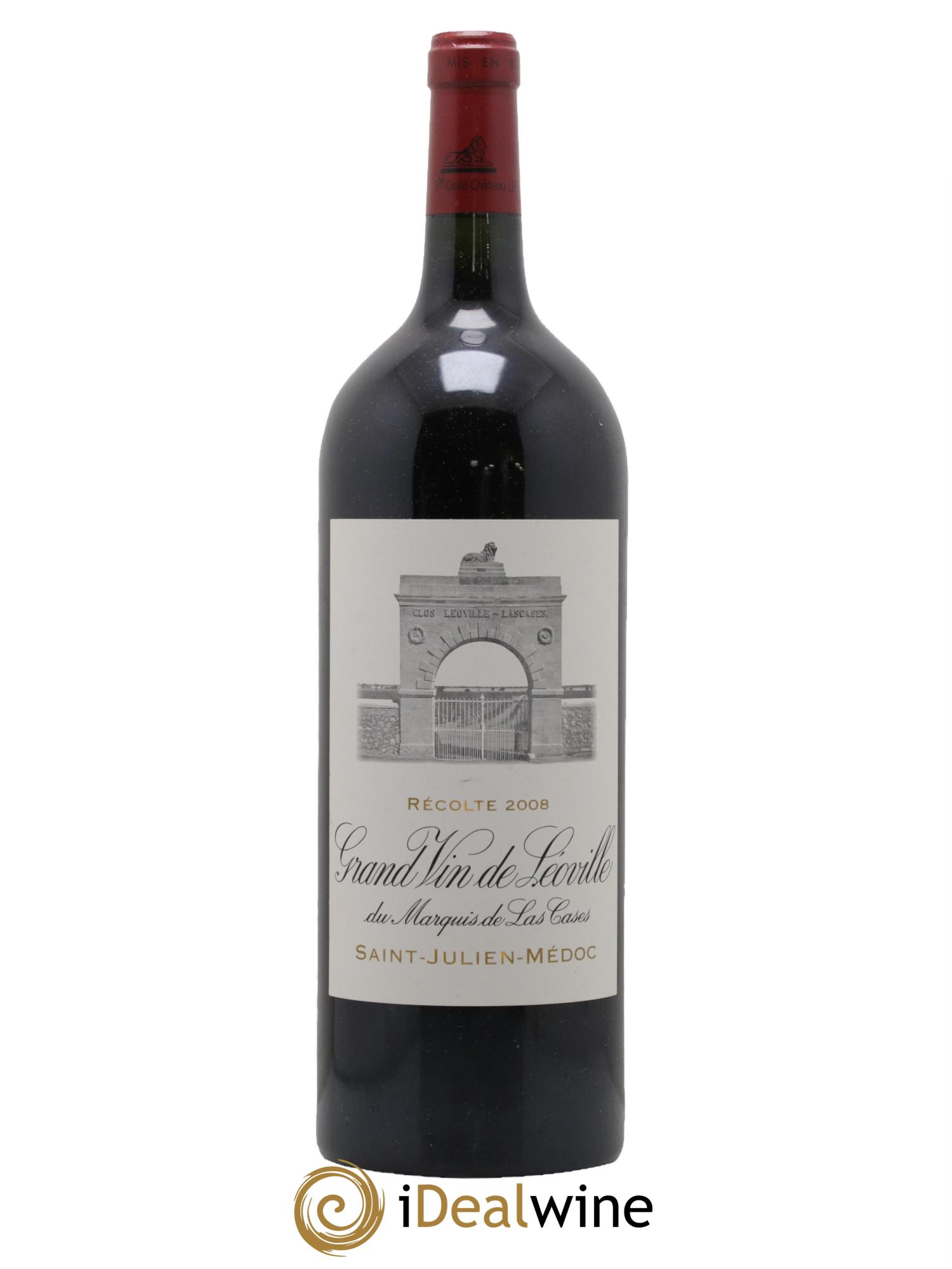 Château Léoville Las Cases 2ème Grand Cru Classé 2008 - Lot de 1 magnum - 0