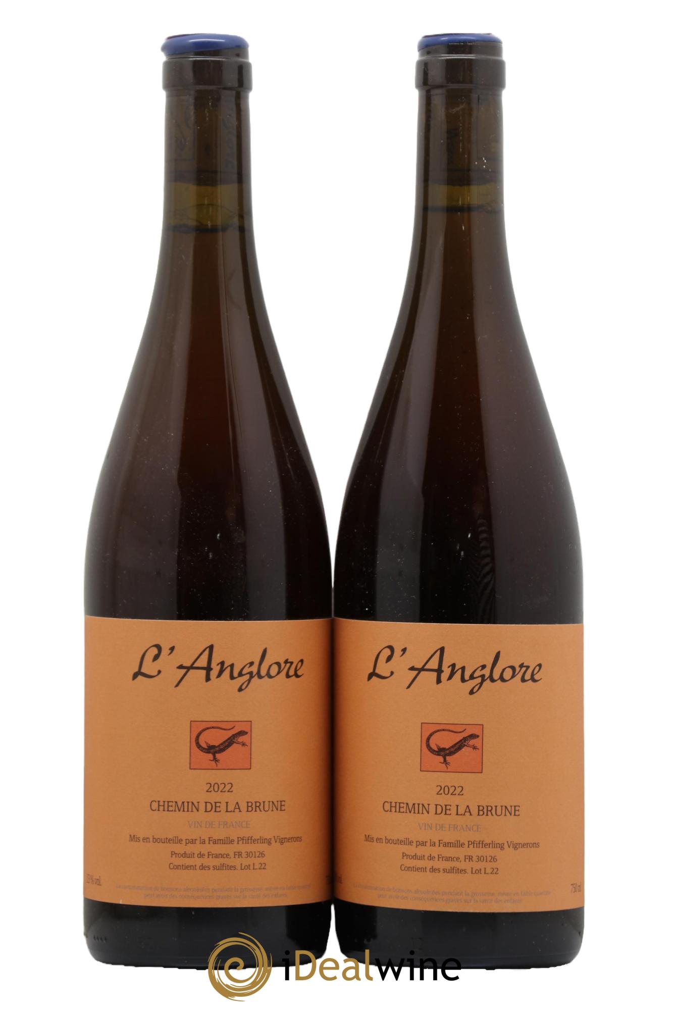 Vin de France Chemin de la brune L'Anglore  2022 - Lot de 2 bouteilles - 0