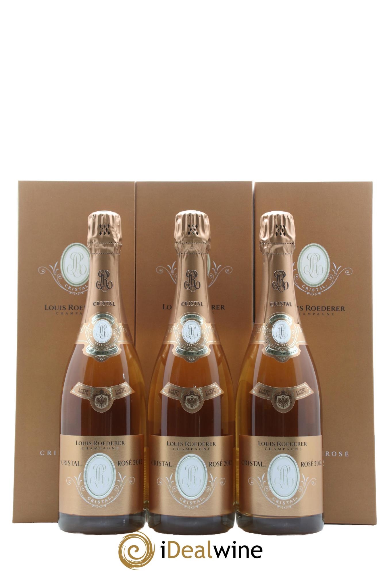 Cristal Louis Roederer 2012 - Lot of 3 bottles - 0