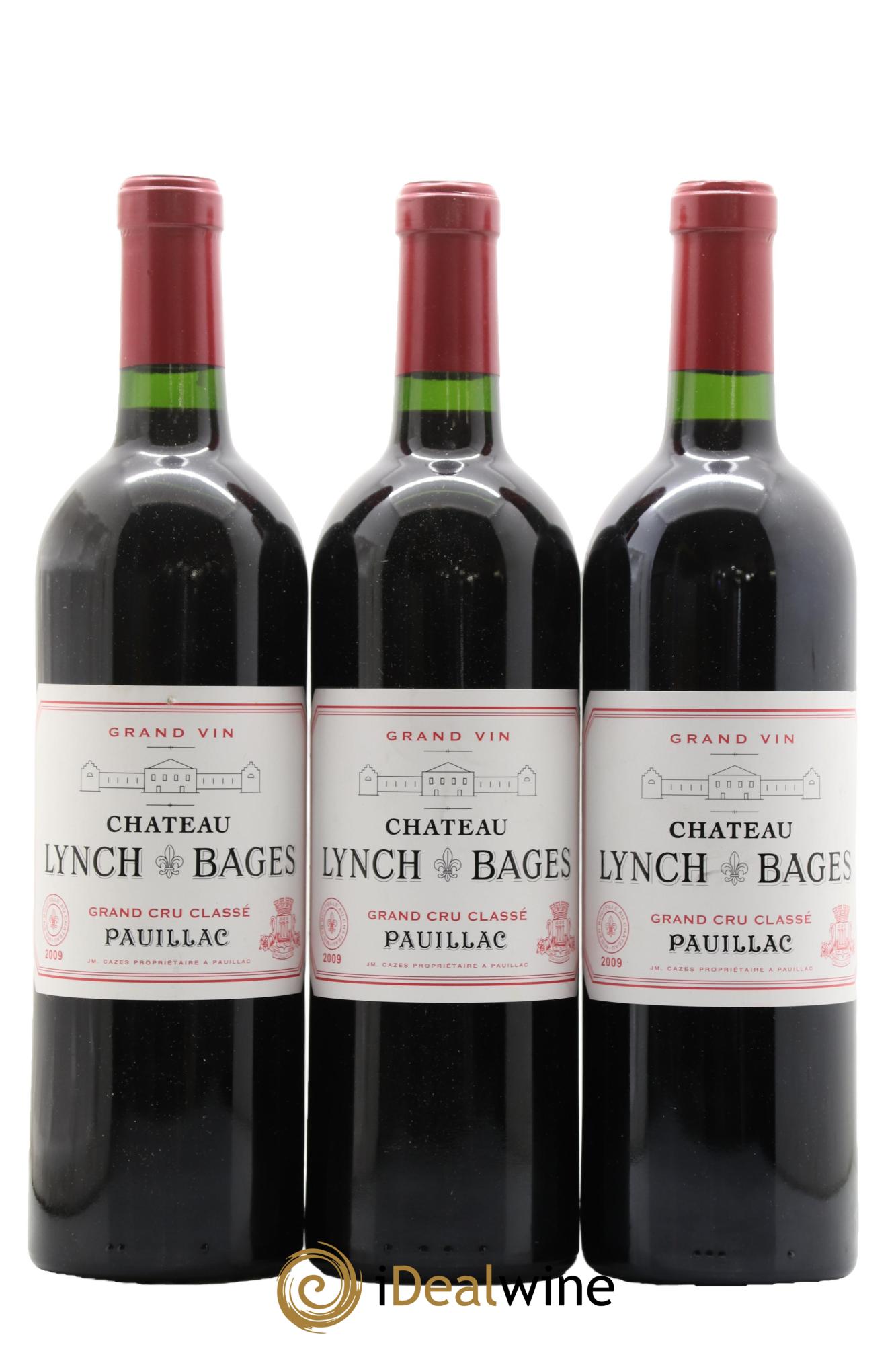 Château Lynch Bages 5ème Grand Cru Classé 2009 - Lot de 3 bouteilles - 0