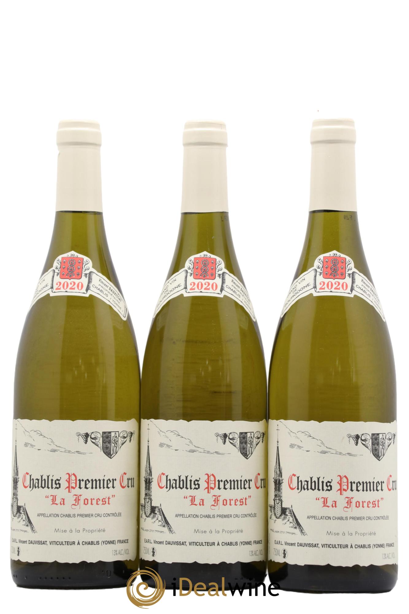 Chablis 1er Cru La Forest Vincent Dauvissat (Domaine) 2020 - Posten von 3 Flaschen - 0