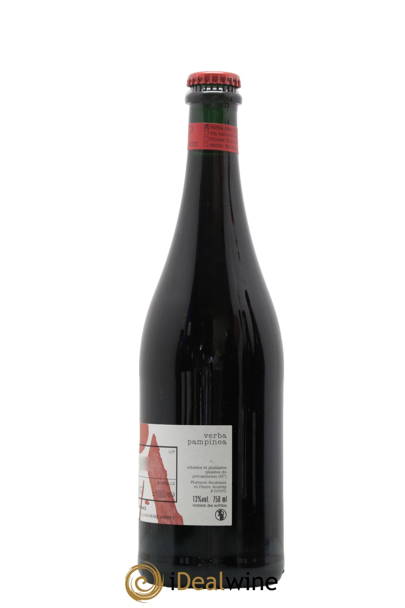 Vin de France Verba Pampinea Pinot Noir Florence Bouleaux et Pierre Andrey 2020 - Lot de 1 bouteille - 1