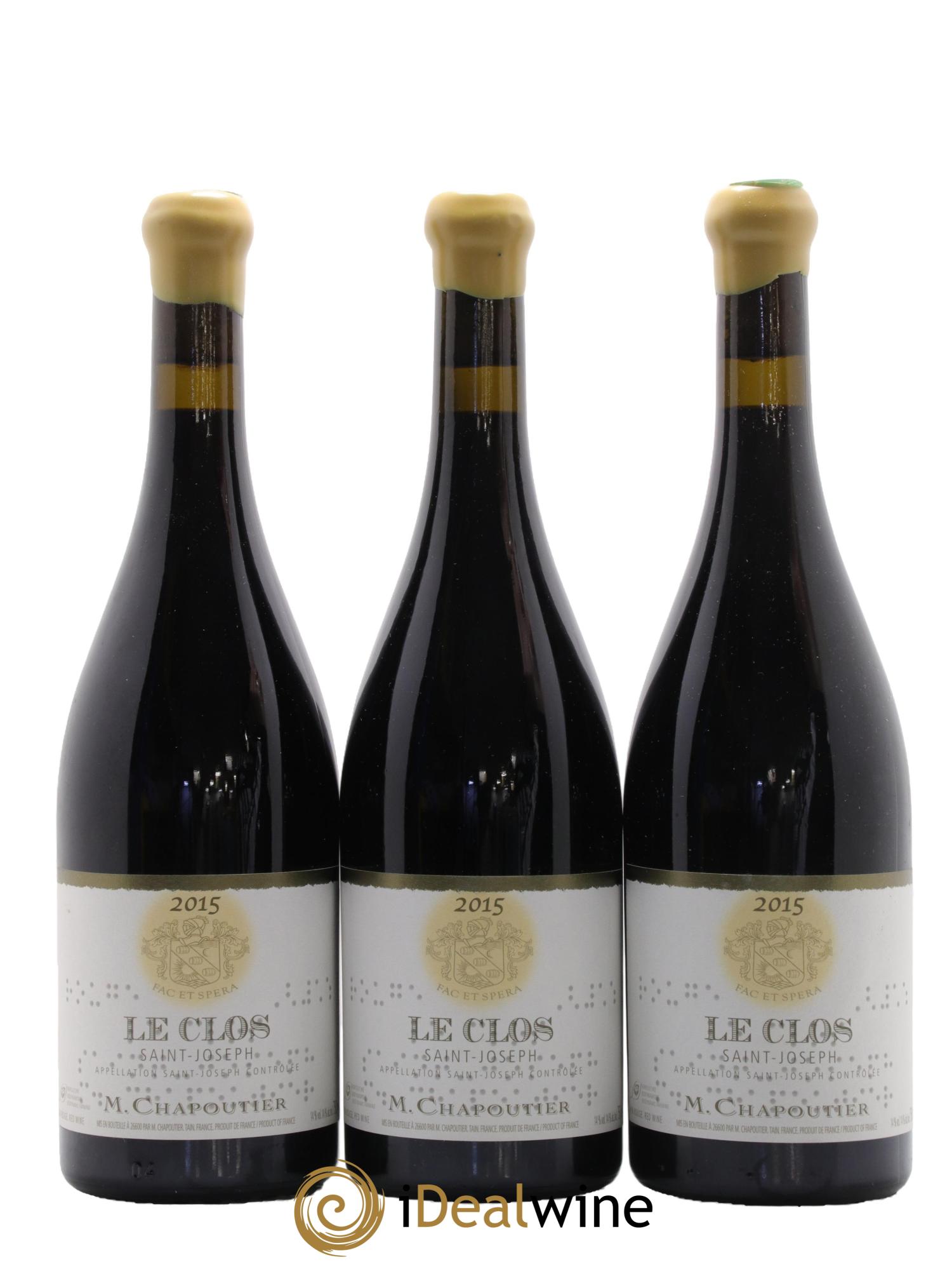 Saint-Joseph Le Clos Chapoutier 2015 - Lotto di 6 bottiglie - 2