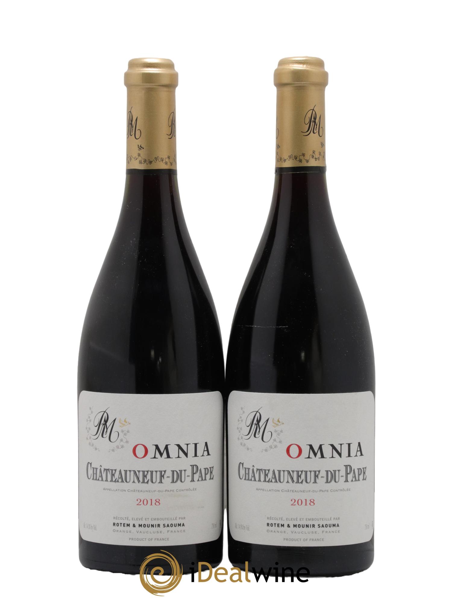 Châteauneuf-du-Pape Omnia Rotem et Mounir Saouma 2018 - Posten von 2 Flaschen - 0