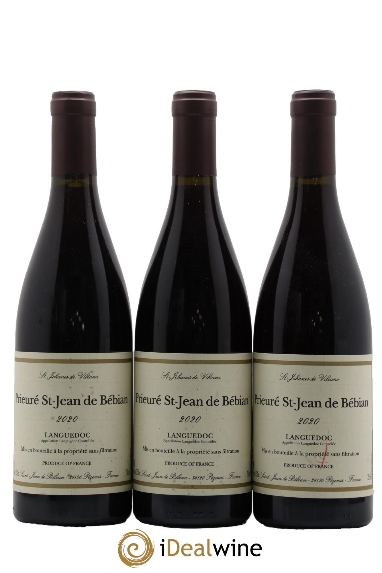 Languedoc Prieuré St-Jean de Bébian 2020 - Lot of 3 bottles - 0