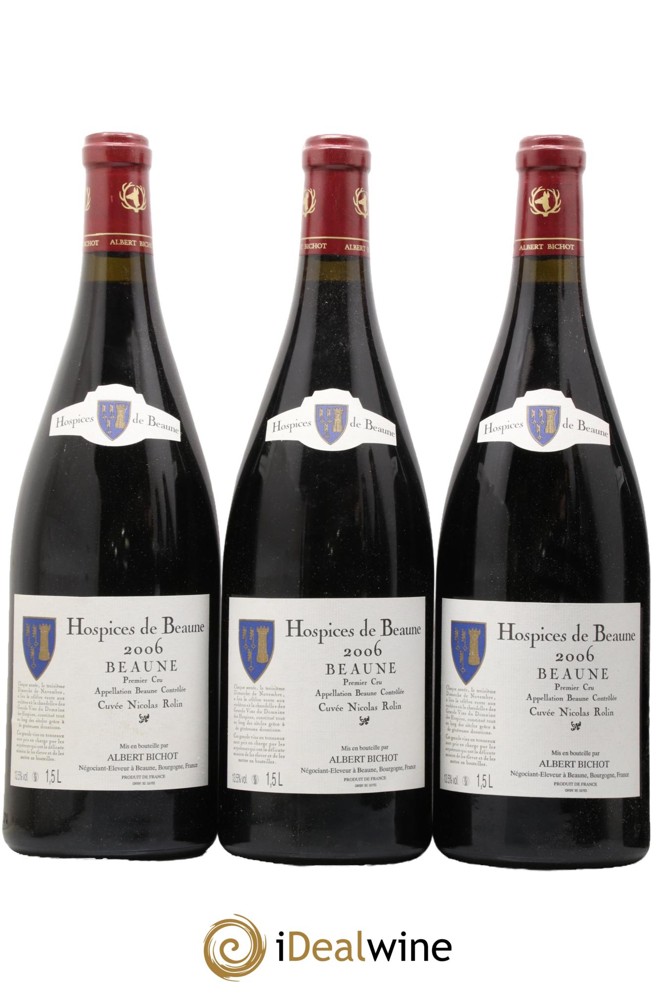 Beaune 1er Cru Hospices De Beaune Cuvée Nicolas Rolin Bichot 2006 - Lotto di 6 magnum - 2