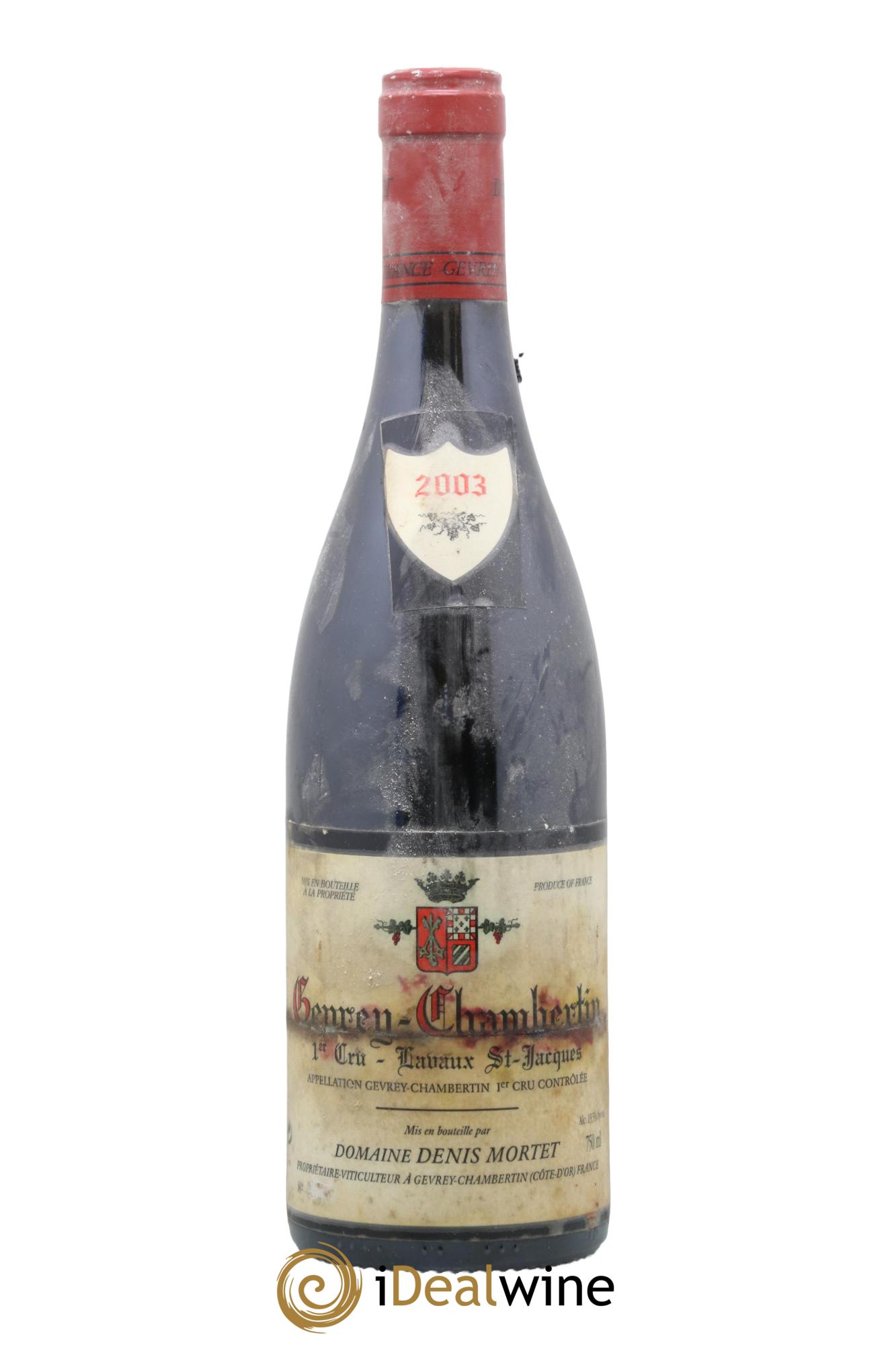 Gevrey-Chambertin 1er Cru Lavaux Saint Jacques Denis Mortet (Domaine) 2003 - Lot of 1 bottle - 0