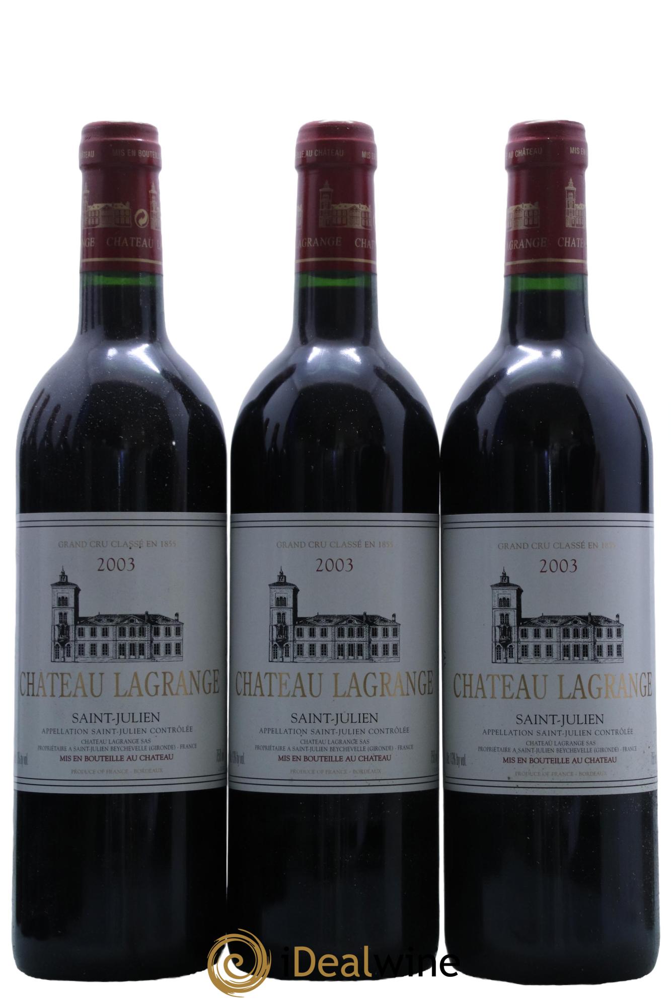 Château Lagrange 3ème Grand Cru Classé  2003 - Lot de 12 bouteilles - 2