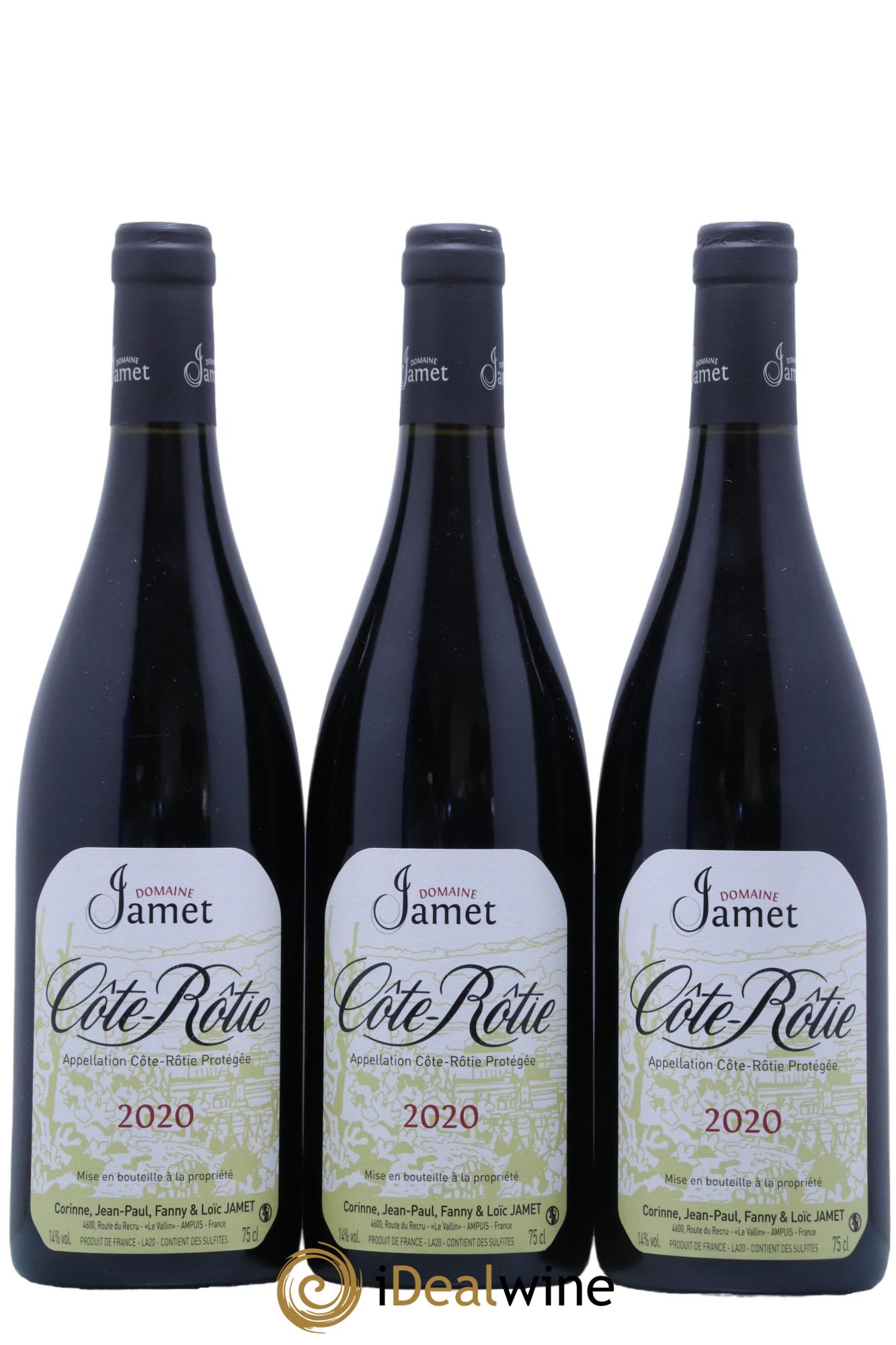 Côte-Rôtie Jamet (Domaine) 2020 - Lot of 3 bottles - 0