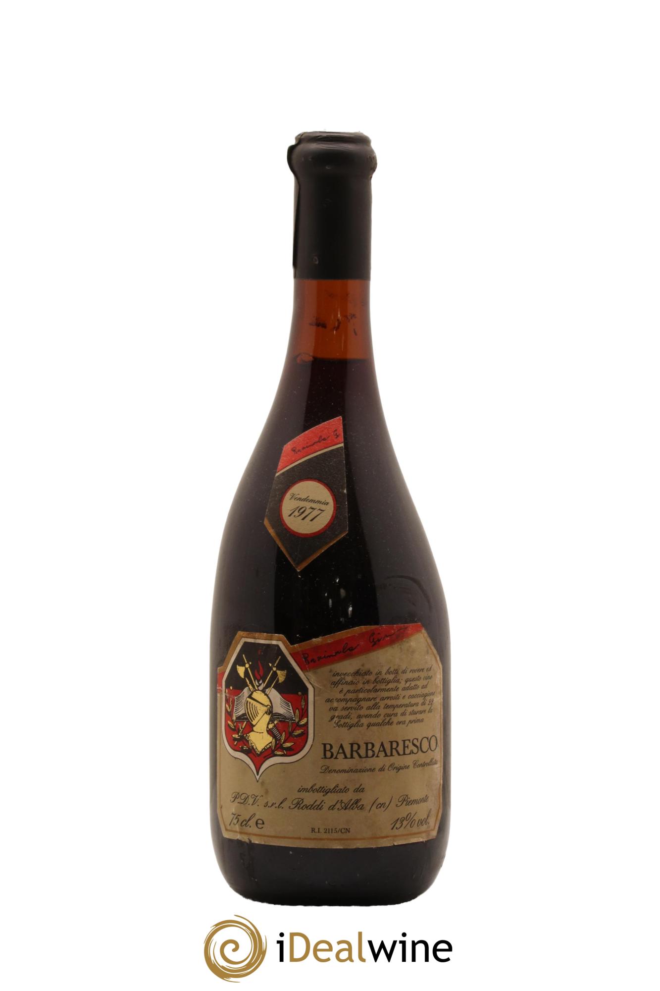 Barbaresco DOCG Roddi d'Alba 1977 - Lotto di 1 bottiglia - 0