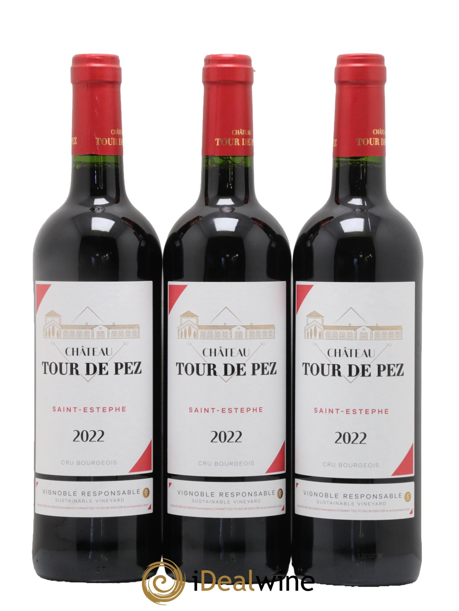 Château Tour de Pez Cru Bourgeois 2022 - Posten von 3 Flaschen - 0