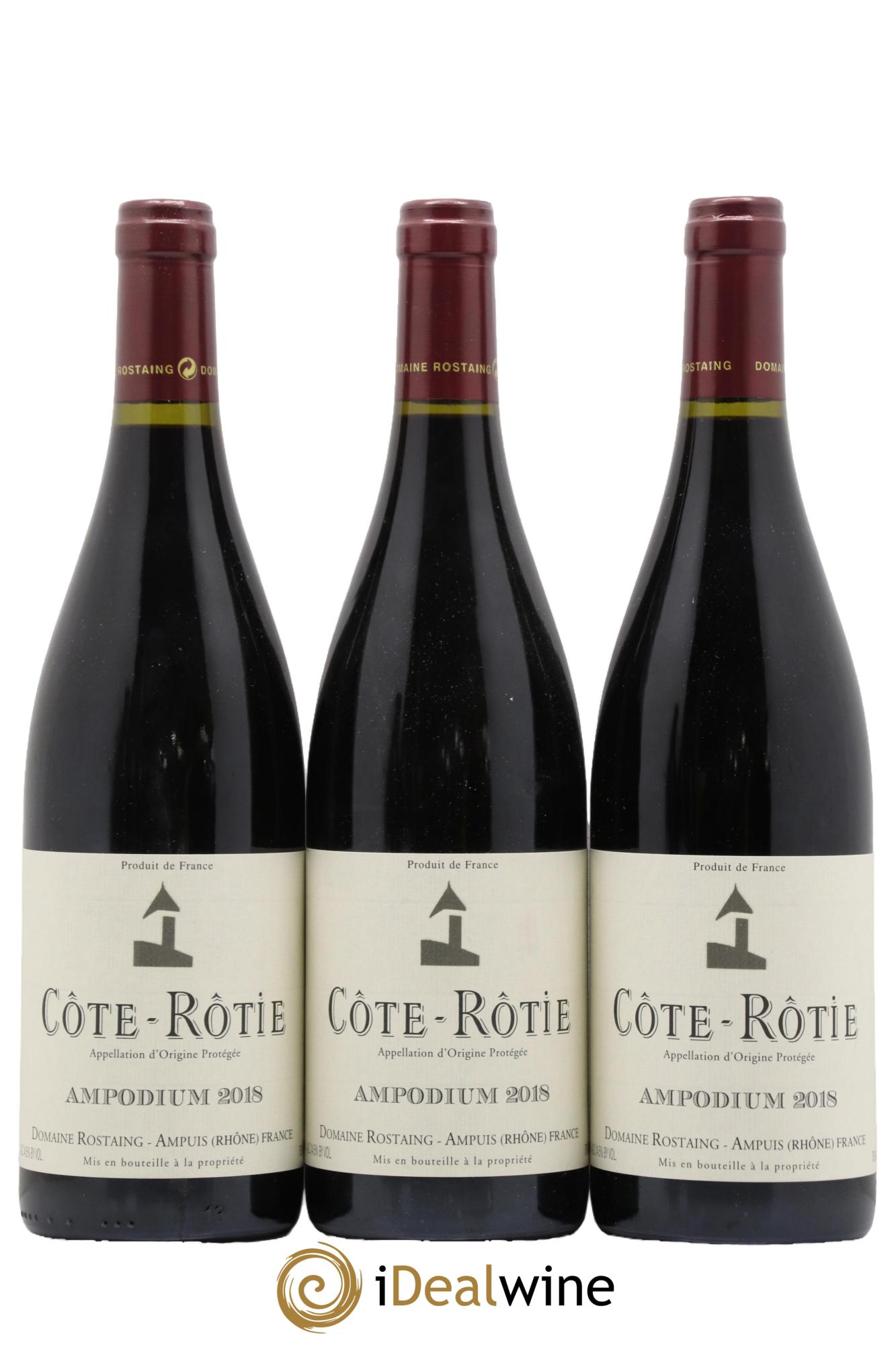 Côte-Rôtie Ampodium René Rostaing 2018 - Lot of 3 bottles - 0