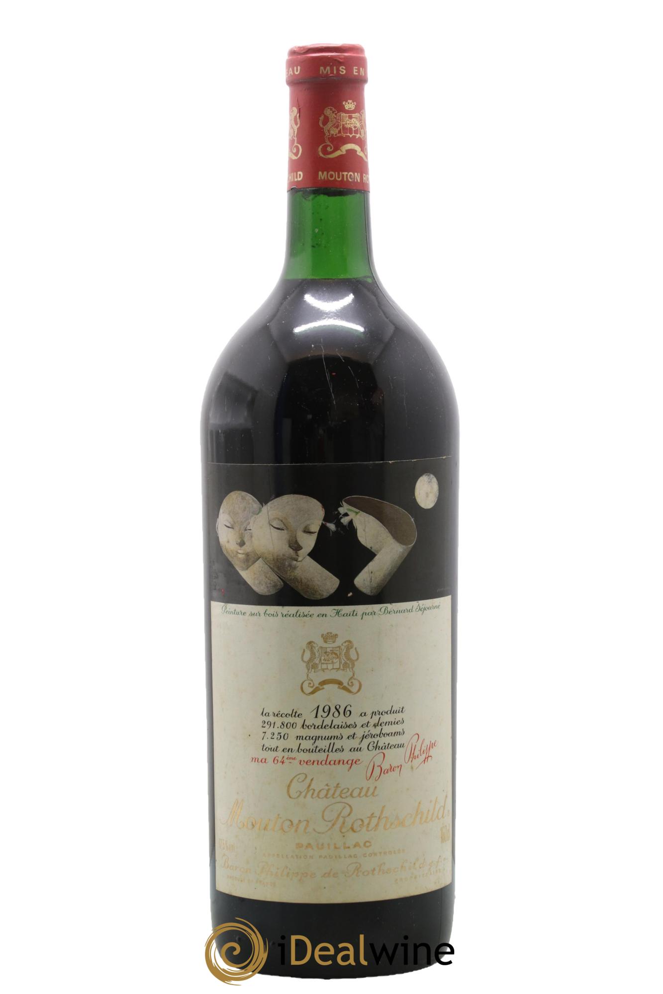 Château Mouton Rothschild 1er Grand Cru Classé 1986 - Lot de 1 magnum - 0