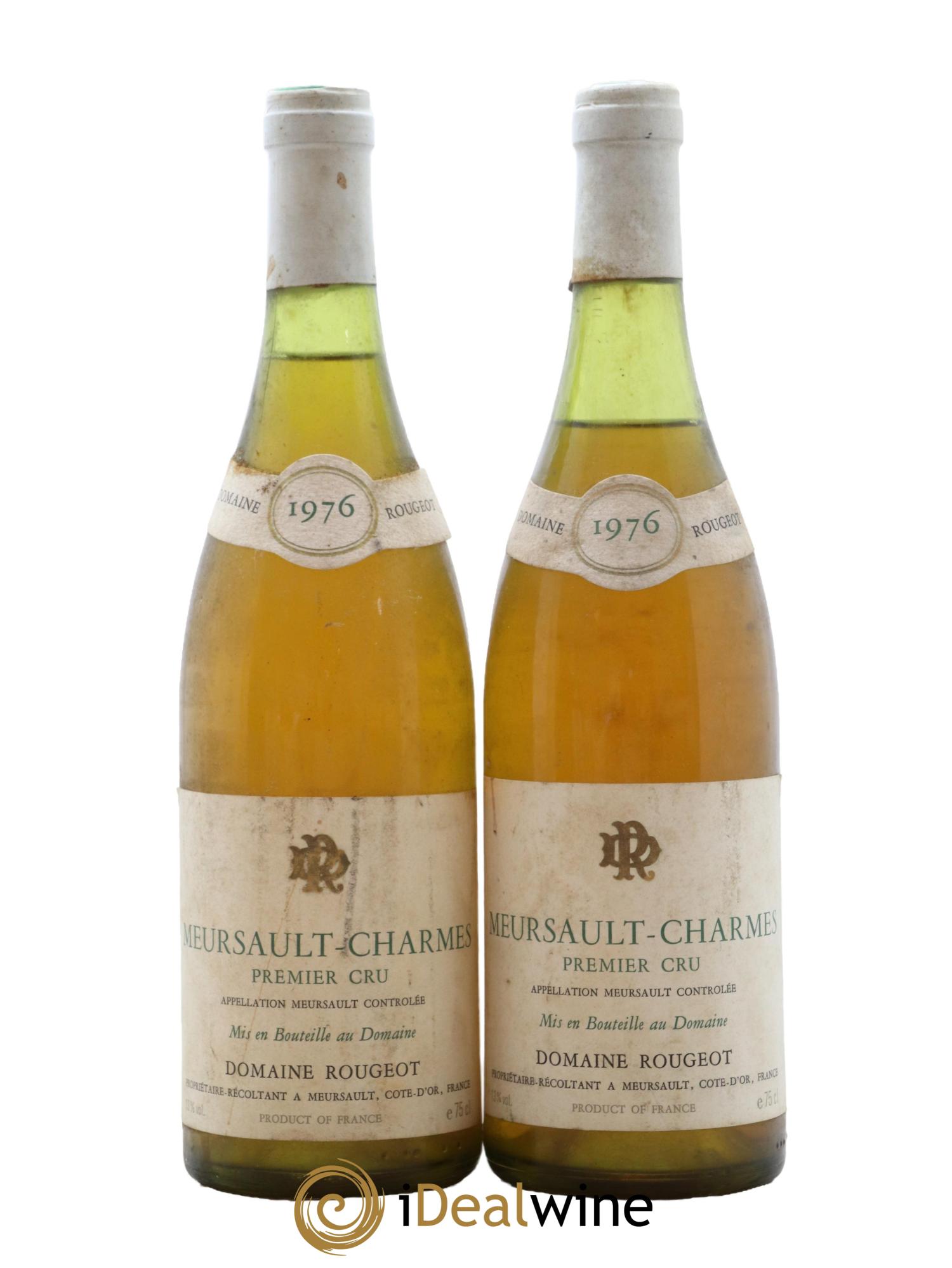 Meursault 1er Cru Charmes Rougeot Père et Fils 1976 - Posten von 2 Flaschen - 0