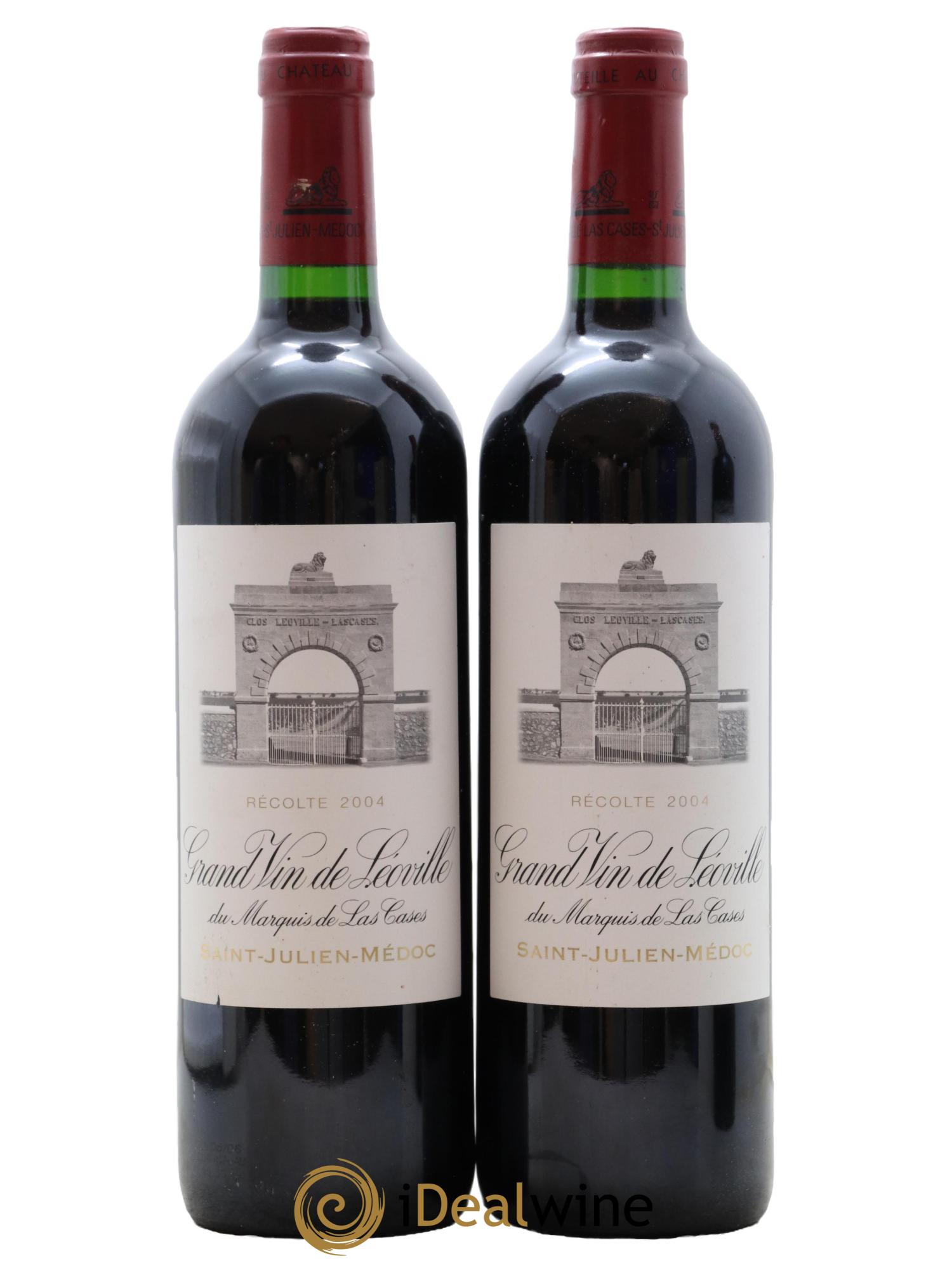 Château Léoville Las Cases 2ème Grand Cru Classé 2004 - Posten von 2 Flaschen - 0