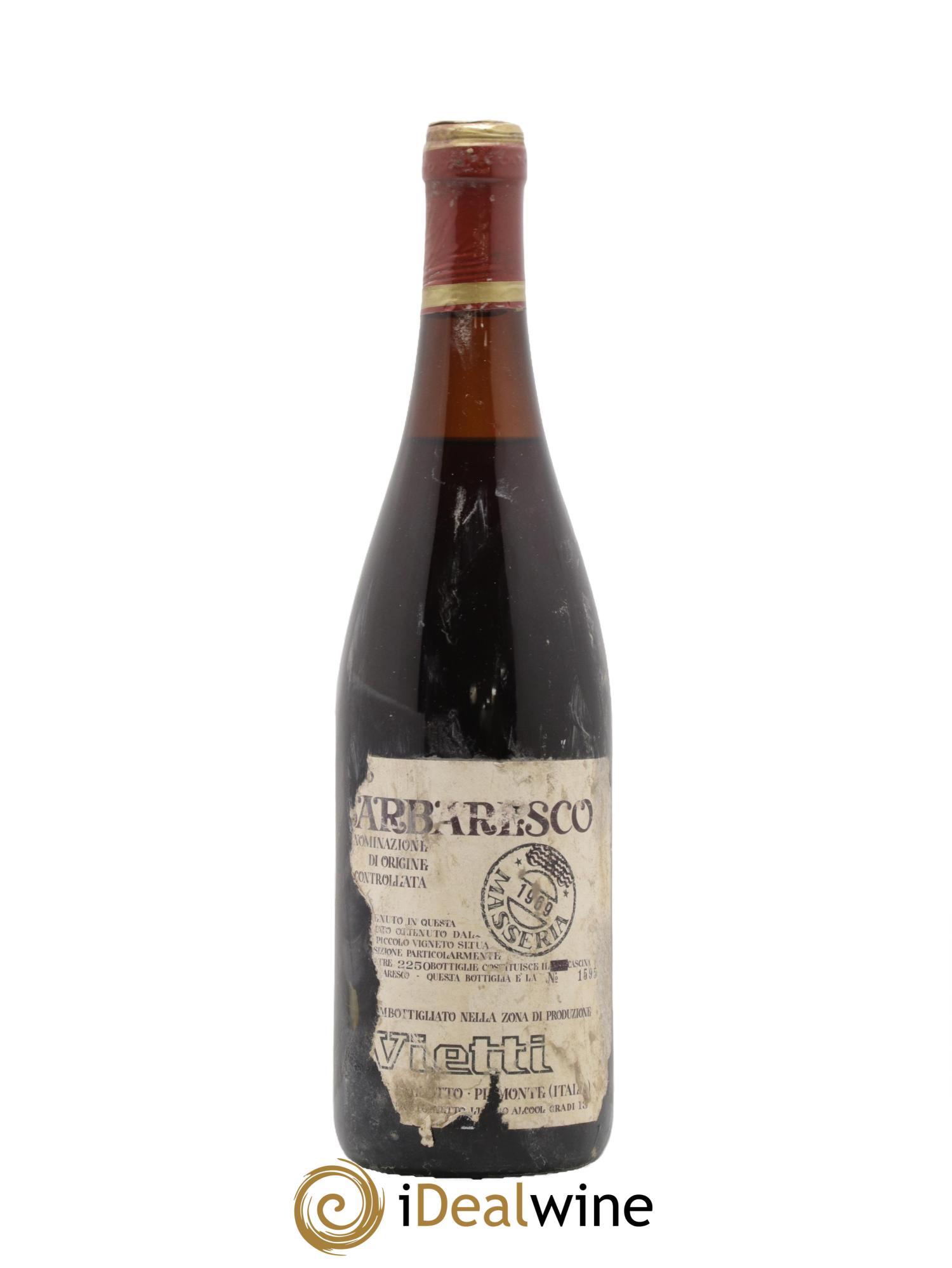 Barbaresco DOCG Masseria Vietti 1969 - Posten von 1 Flasche - 0