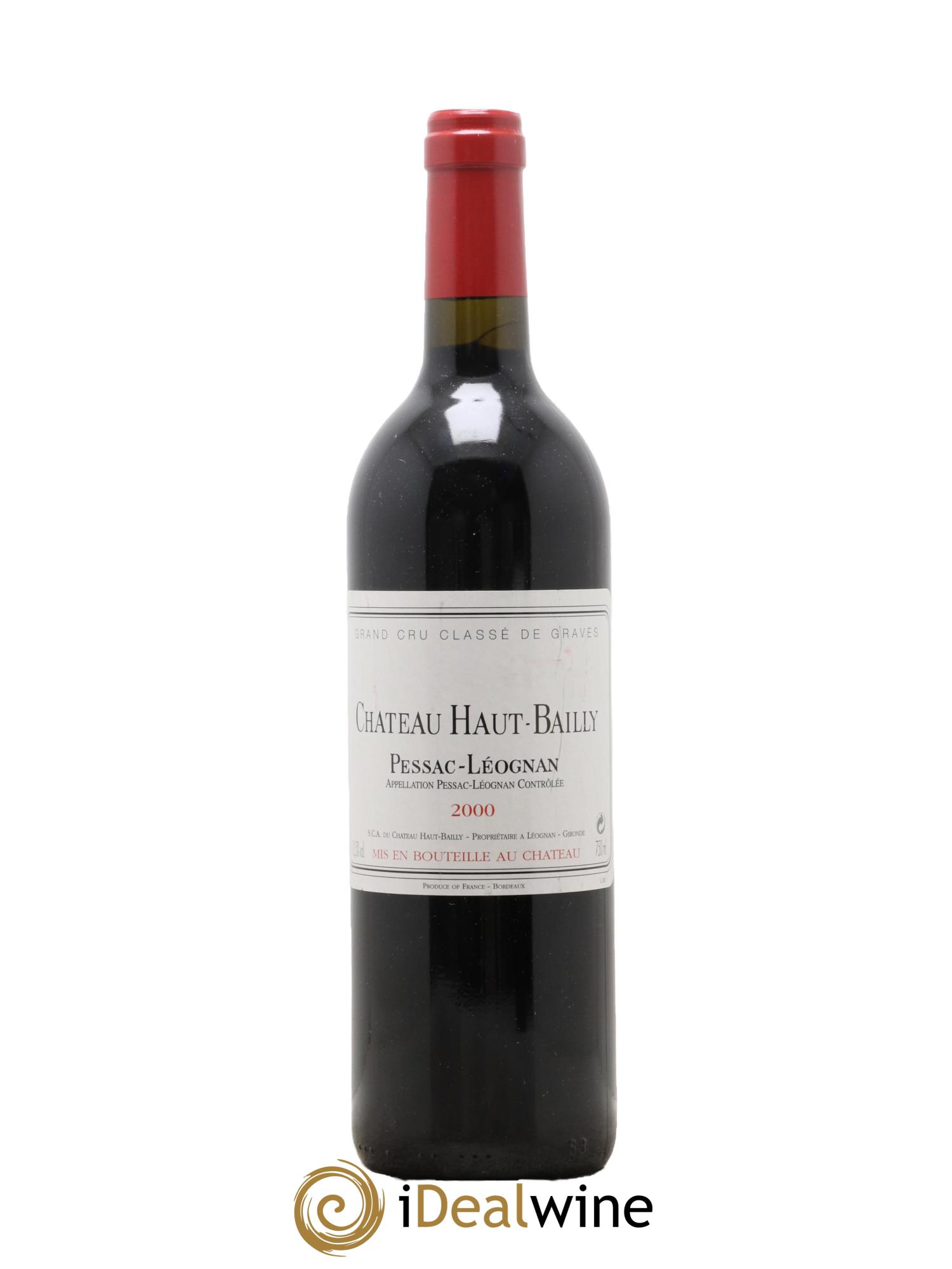 Château Haut-Bailly Cru Classé de Graves 2000 - Lot de 1 bouteille - 0