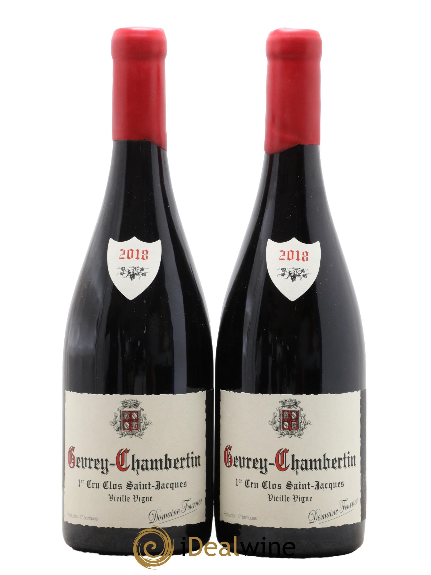 Gevrey-Chambertin 1er Cru Clos Saint-Jacques Vieille Vigne Fourrier (Domaine)  2018 - Lotto di 2 bottiglie - 0