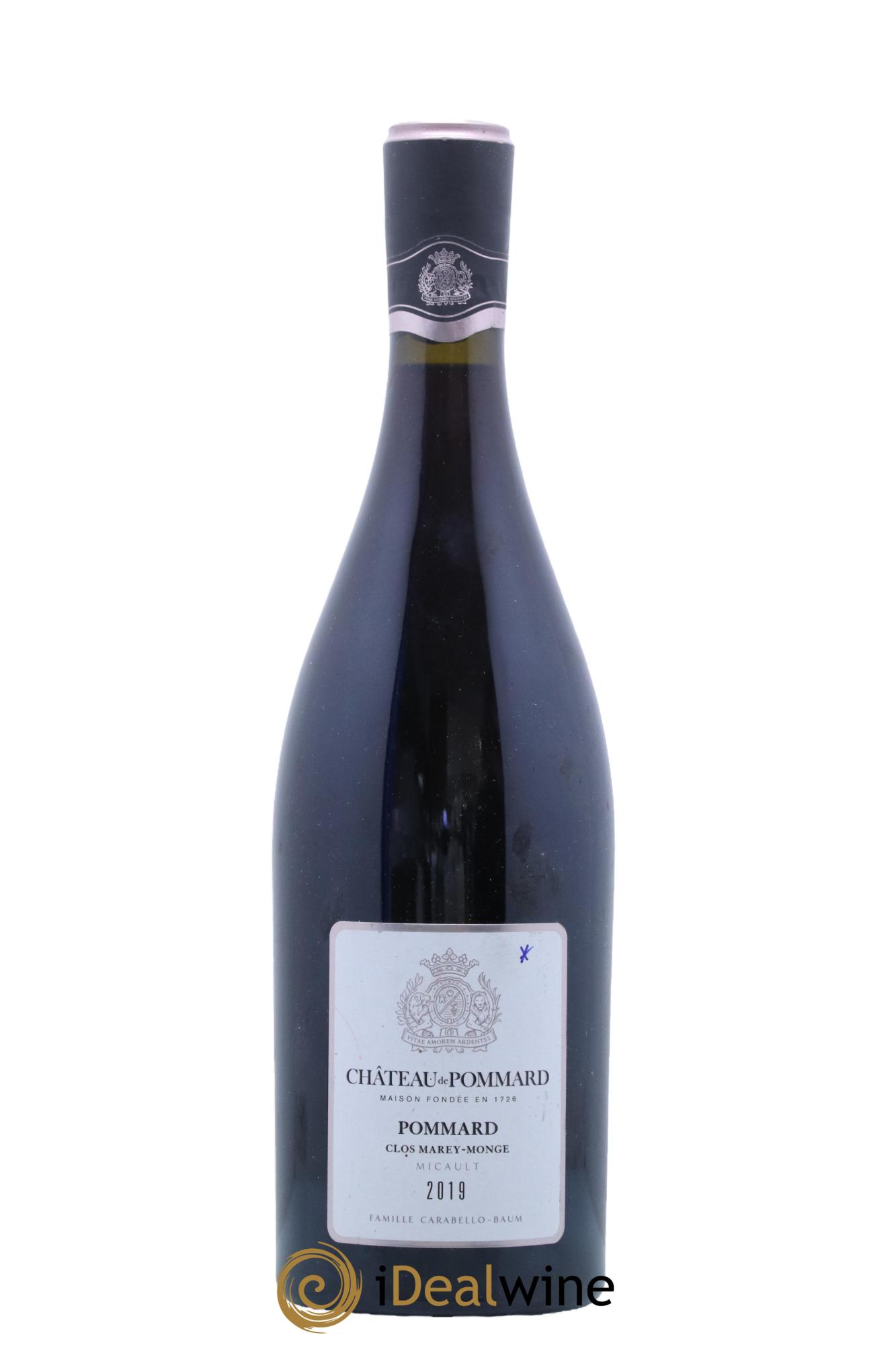 Pommard Clos Marey Monge Chateau de Pommard 2019 - Lot de 1 bouteille - 0