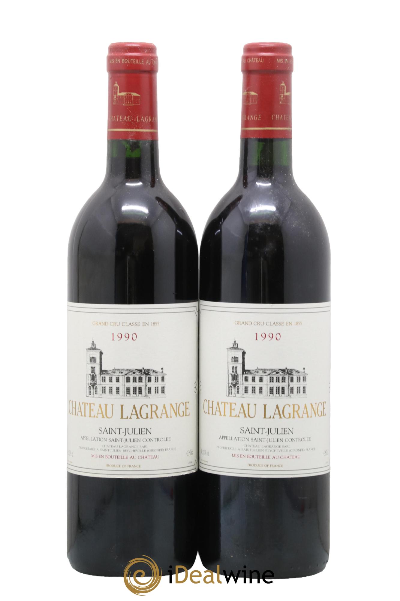 Château Lagrange 3ème Grand Cru Classé 1990 - Posten von 2 Flaschen - 0