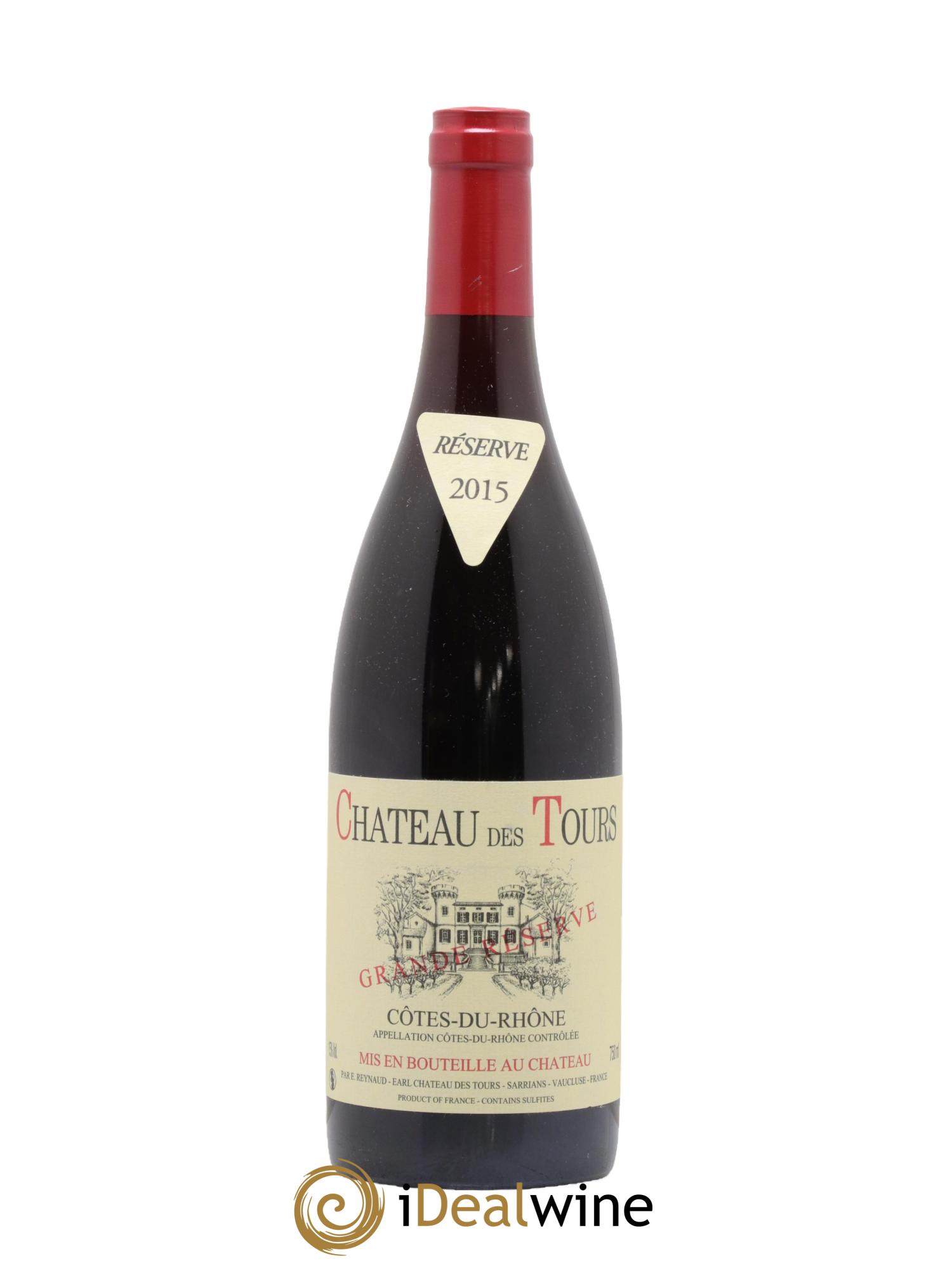 Côtes du Rhône Château des Tours Grande Réserve Emmanuel Reynaud 2015 - Posten von 1 Flasche - 0