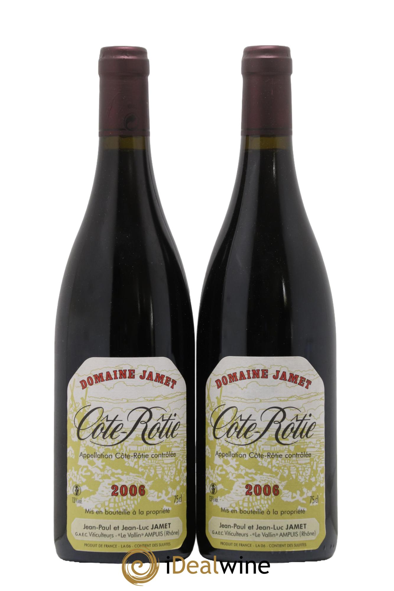 Côte-Rôtie Jamet (Domaine) 2006 - Lot of 2 bottles - 0