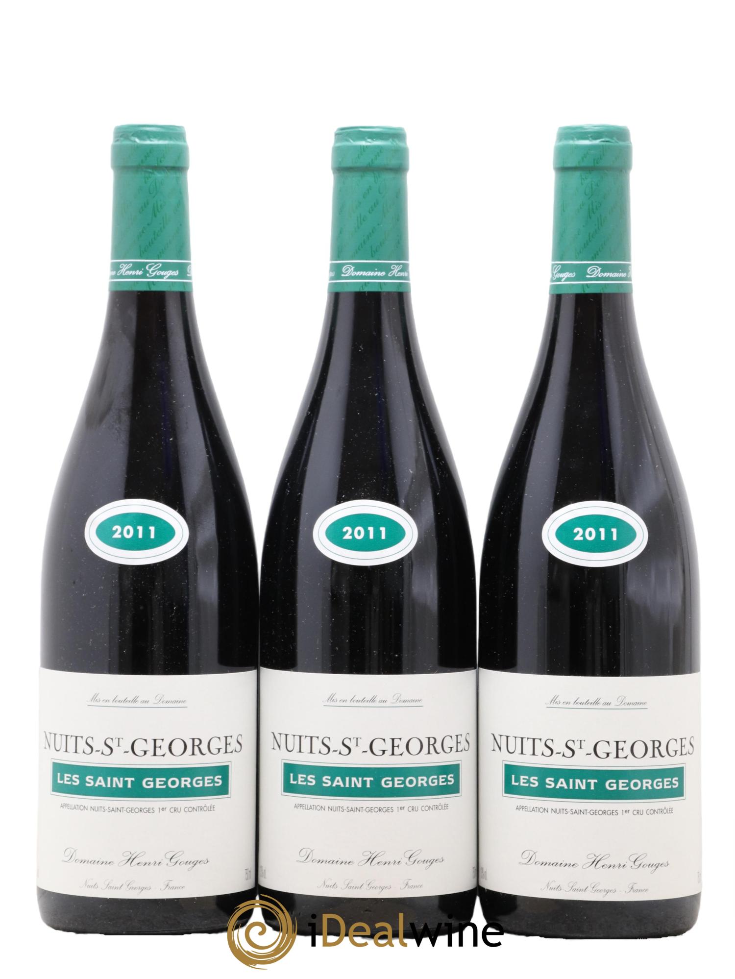 Nuits Saint-Georges 1er Cru Les Saints Georges Henri Gouges 2011 - Lot de 3 bouteilles - 0