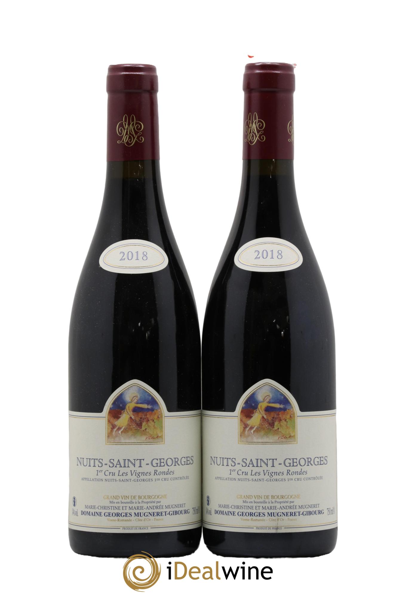 Nuits Saint-Georges 1er Cru Les Vignes Rondes Mugneret-Gibourg (Domaine) 2018 - Lot de 2 bouteilles - 0