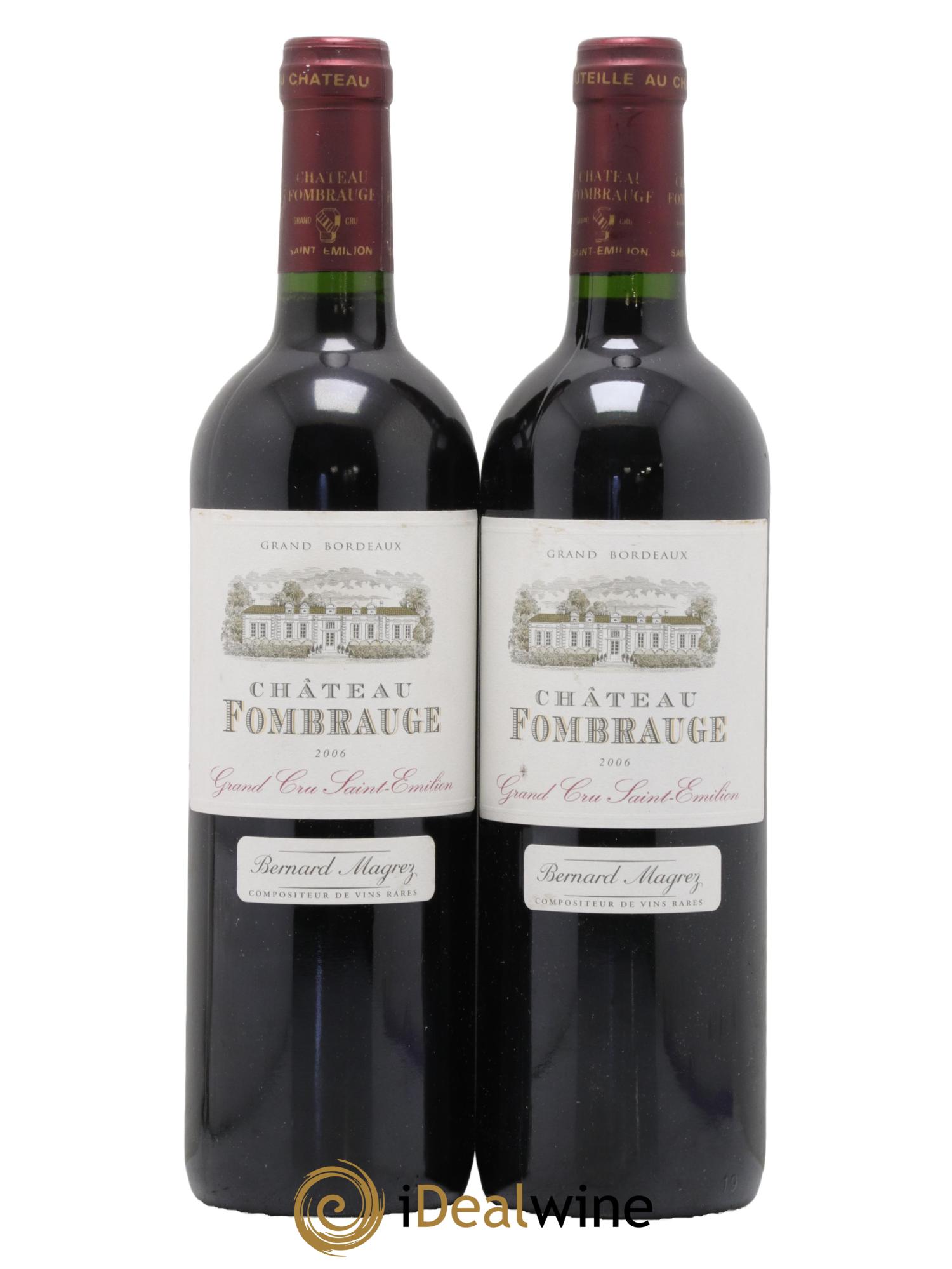 Château Fombrauge Grand Cru Classé 2006 - Lot de 2 bouteilles - 0